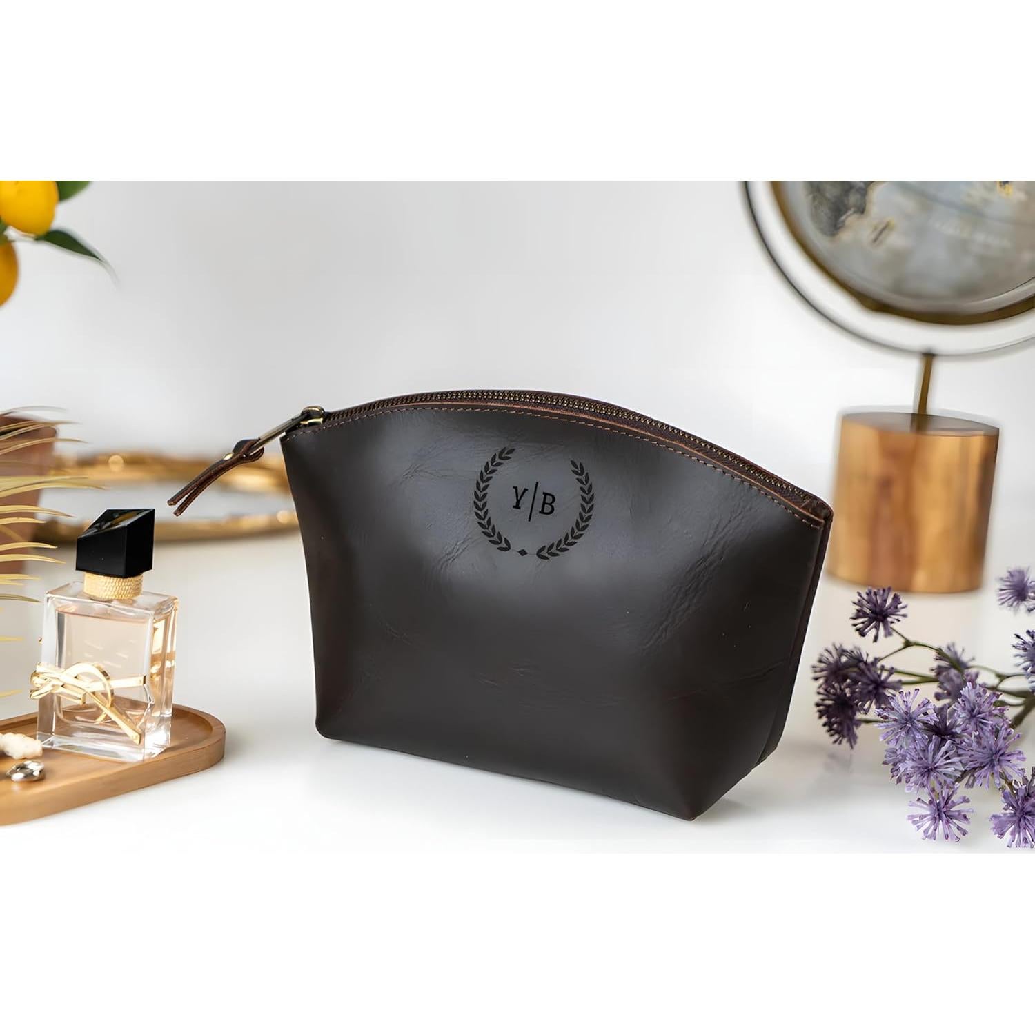 Bolsa de Maquillaje de Cuero LUXE-RANGE Personalizada 19x7.6x15.2 cm