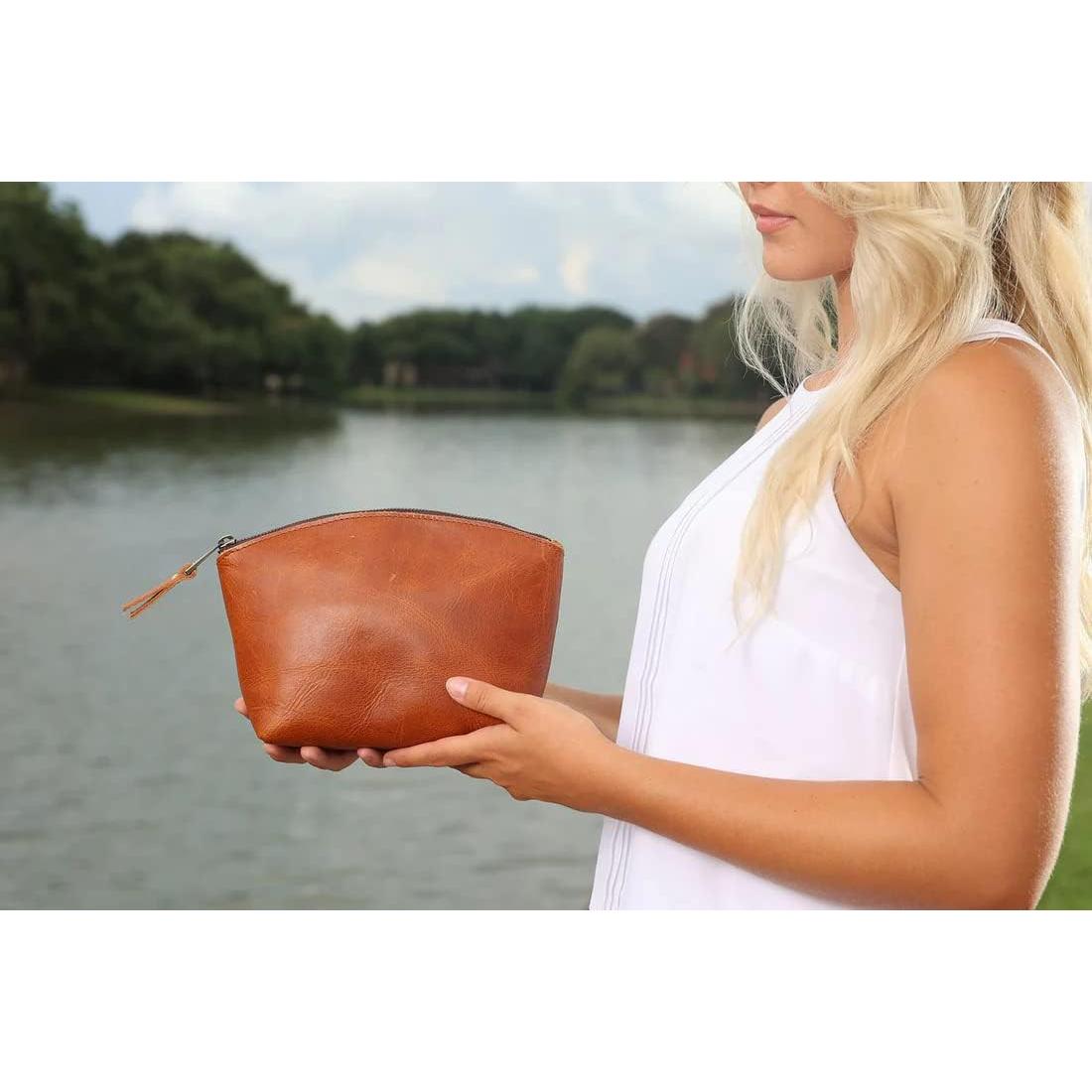 Bolsa de Maquillaje de Cuero LUXE-RANGE Personalizada 19x7.6x15.2 cm