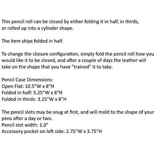 Estuche de Lápices de Cuero Genuino Rustic Ridge - Marrón