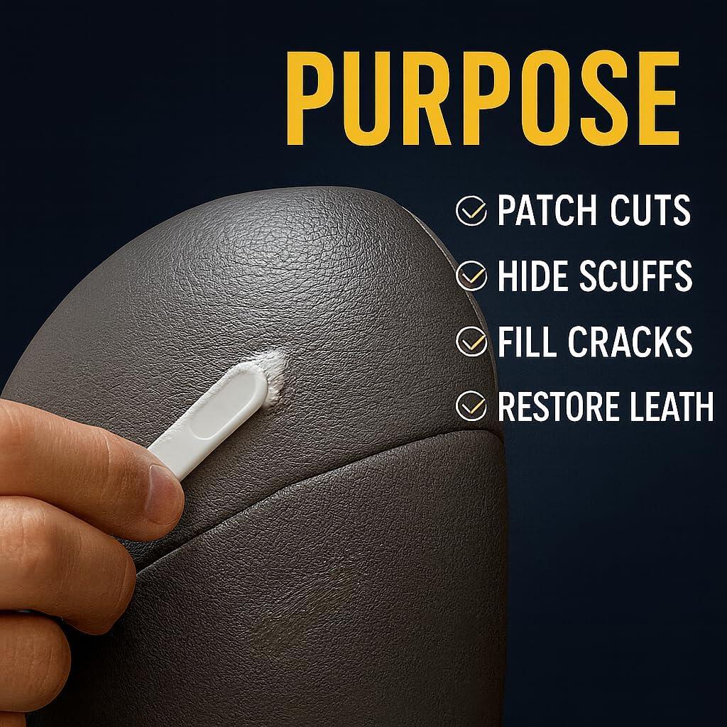 Relleno Reparador de Cuero Leather Hero 100mL - Flexible y Pintable