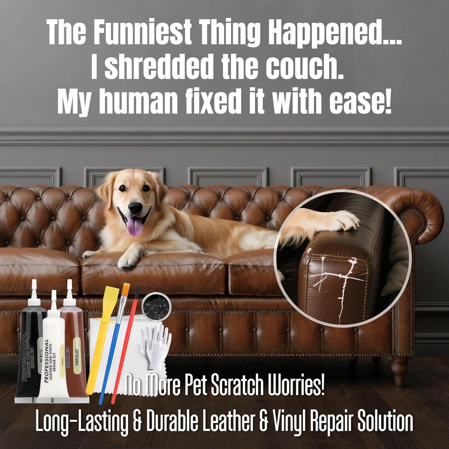 Kit de Reparación de Cuero JAYSDOM Negro - Profesional y Completo