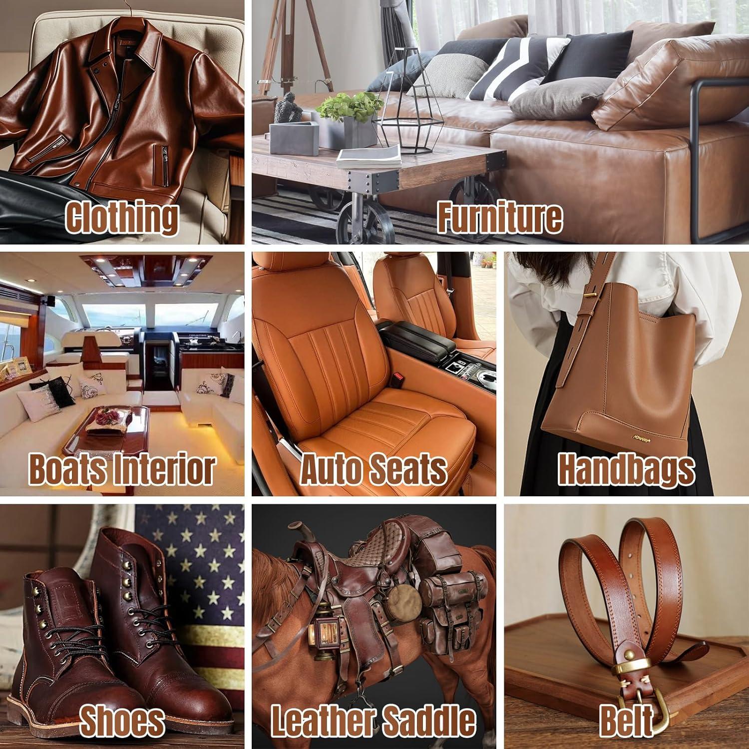 Kit de Reparación de Cuero JAYSDOM Negro - Profesional y Completo