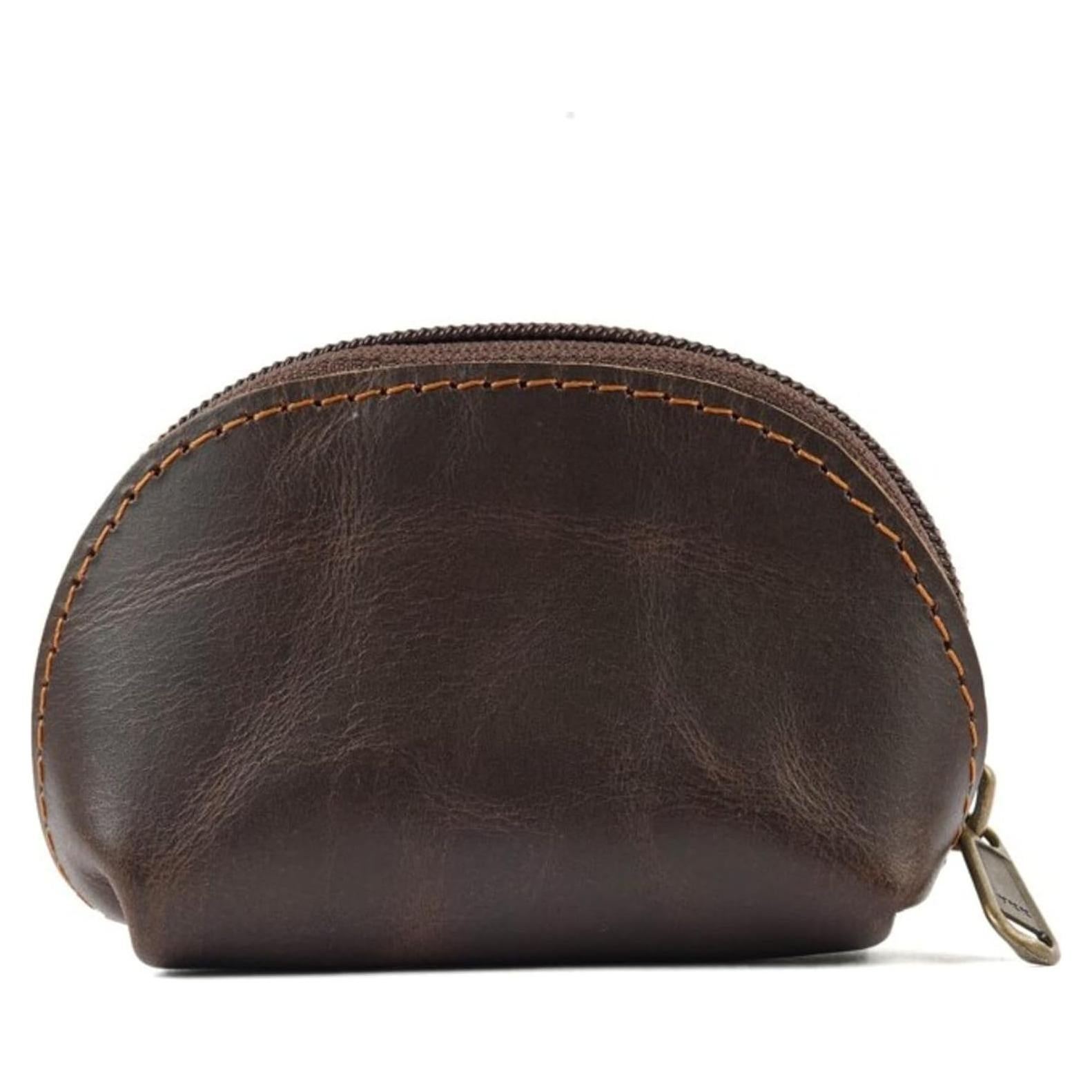 Estuche de Monedas de Cuero CestAntiQ Moon Pocket Marrón