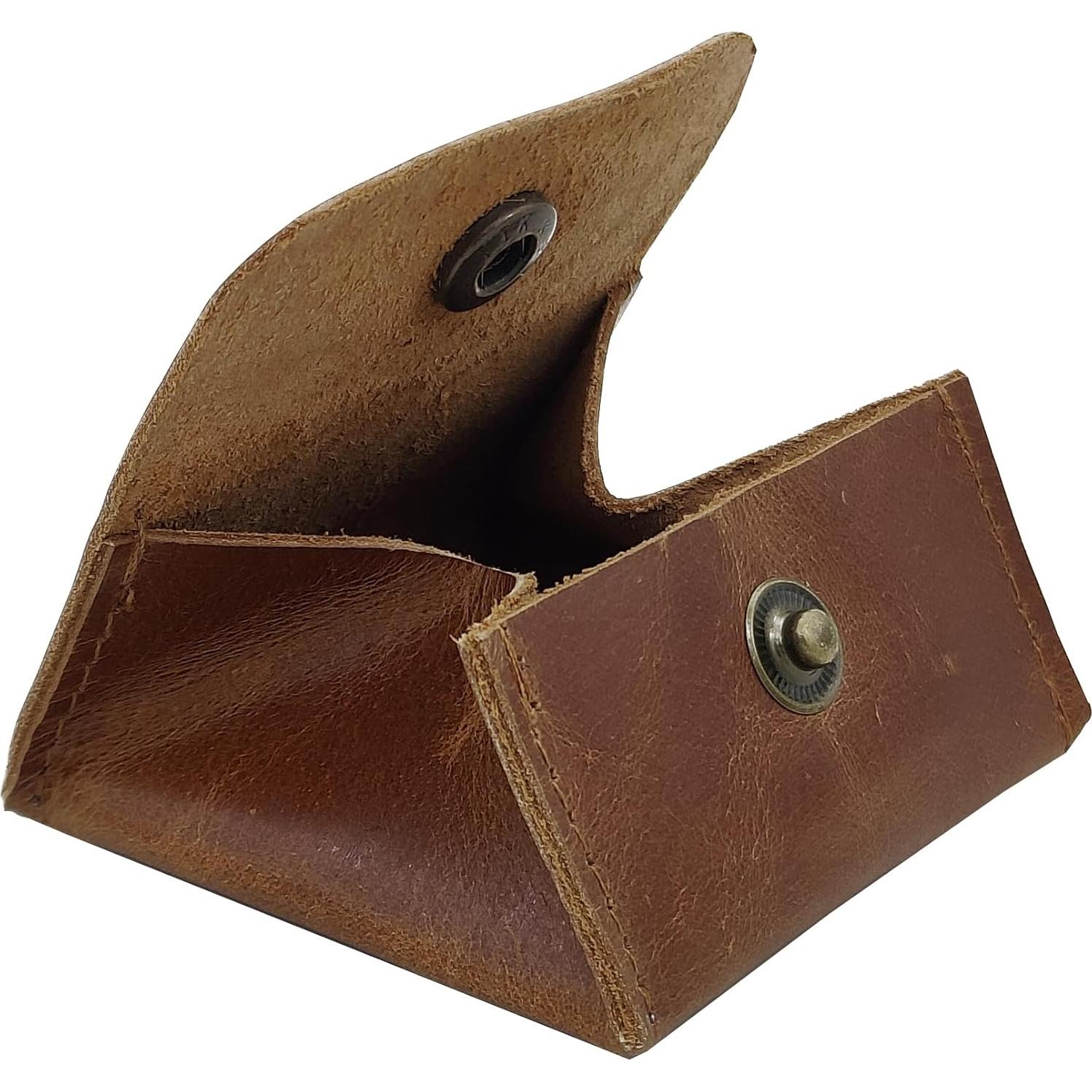 Monedero de Cuero Genuino Aruma Moon Pocket Compacto