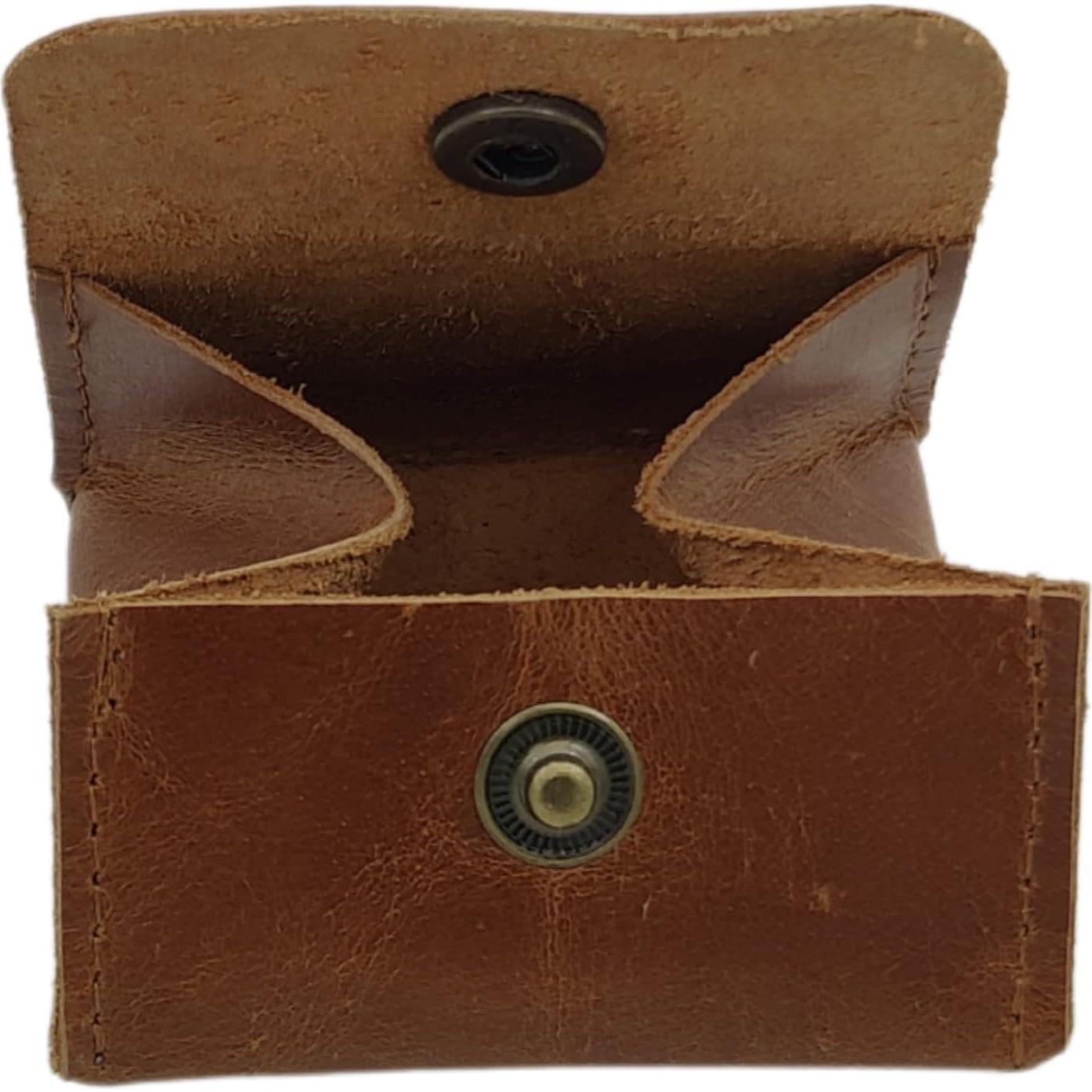 Monedero de Cuero Genuino Aruma Moon Pocket Compacto