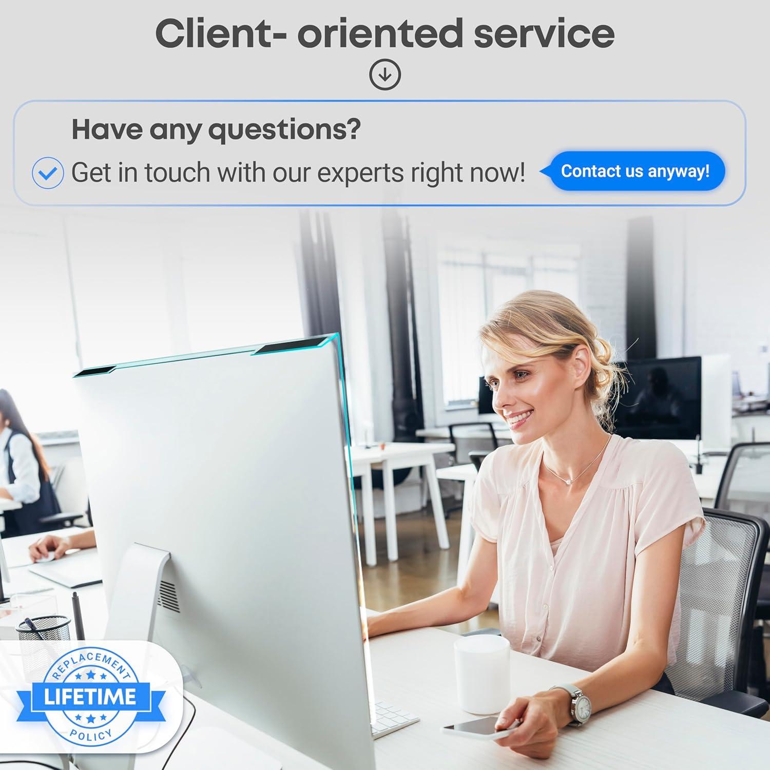 Protector de Pantalla de Luz Azul VINTEZ 23-24" Anti-UV