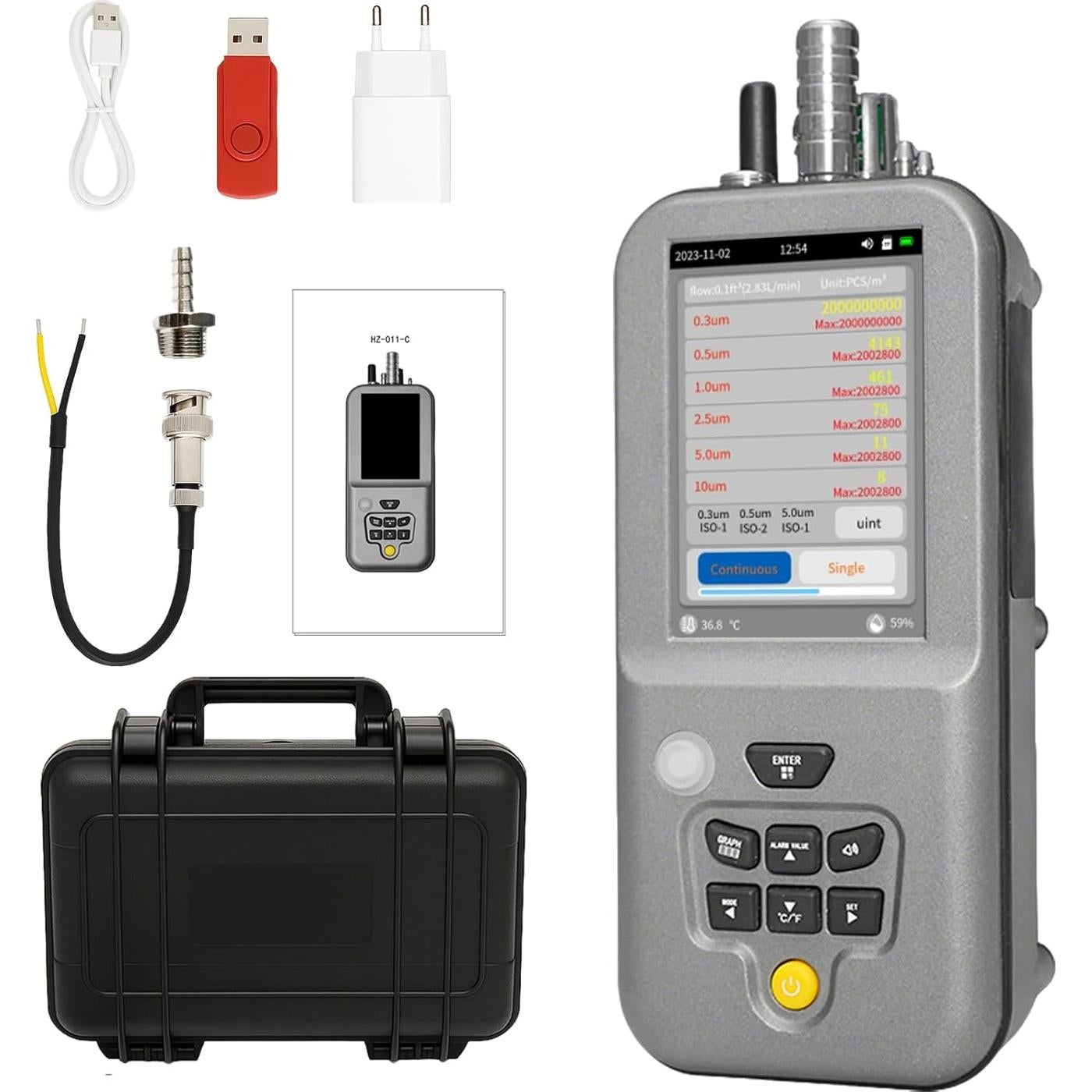 Contador de Partículas AOPUTTRIVER HZ011C, Monitoreo de Calidad del Aire