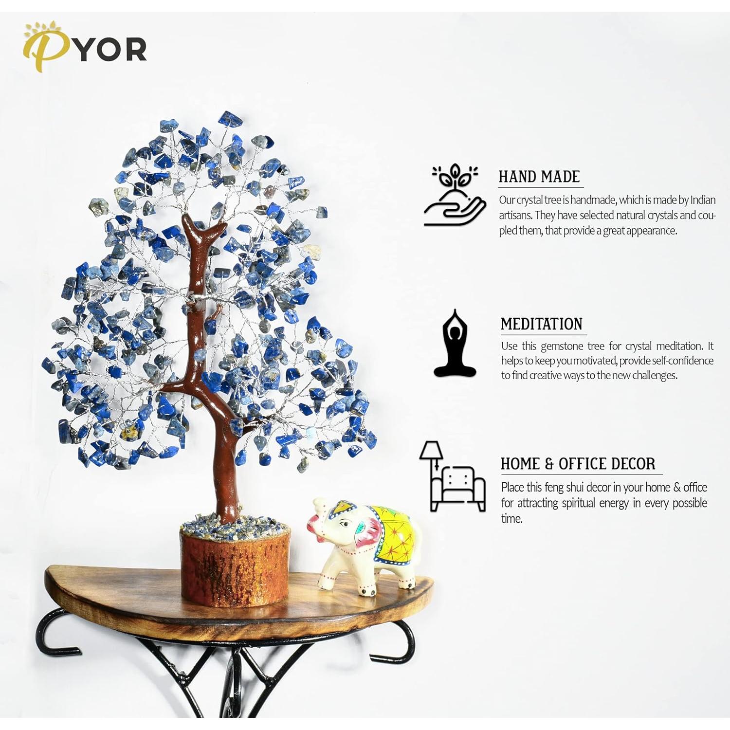 Árbol de Cristal Lapis Lazuli PYOR 25-30 cm Decoración