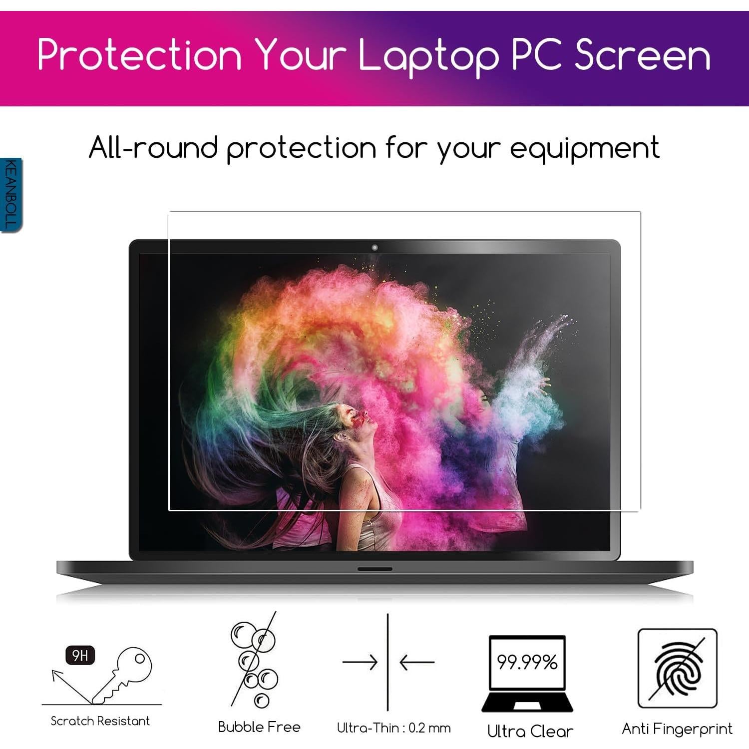 Protector de Pantalla de Vidrio Templado 14" KEANBOLL 9H