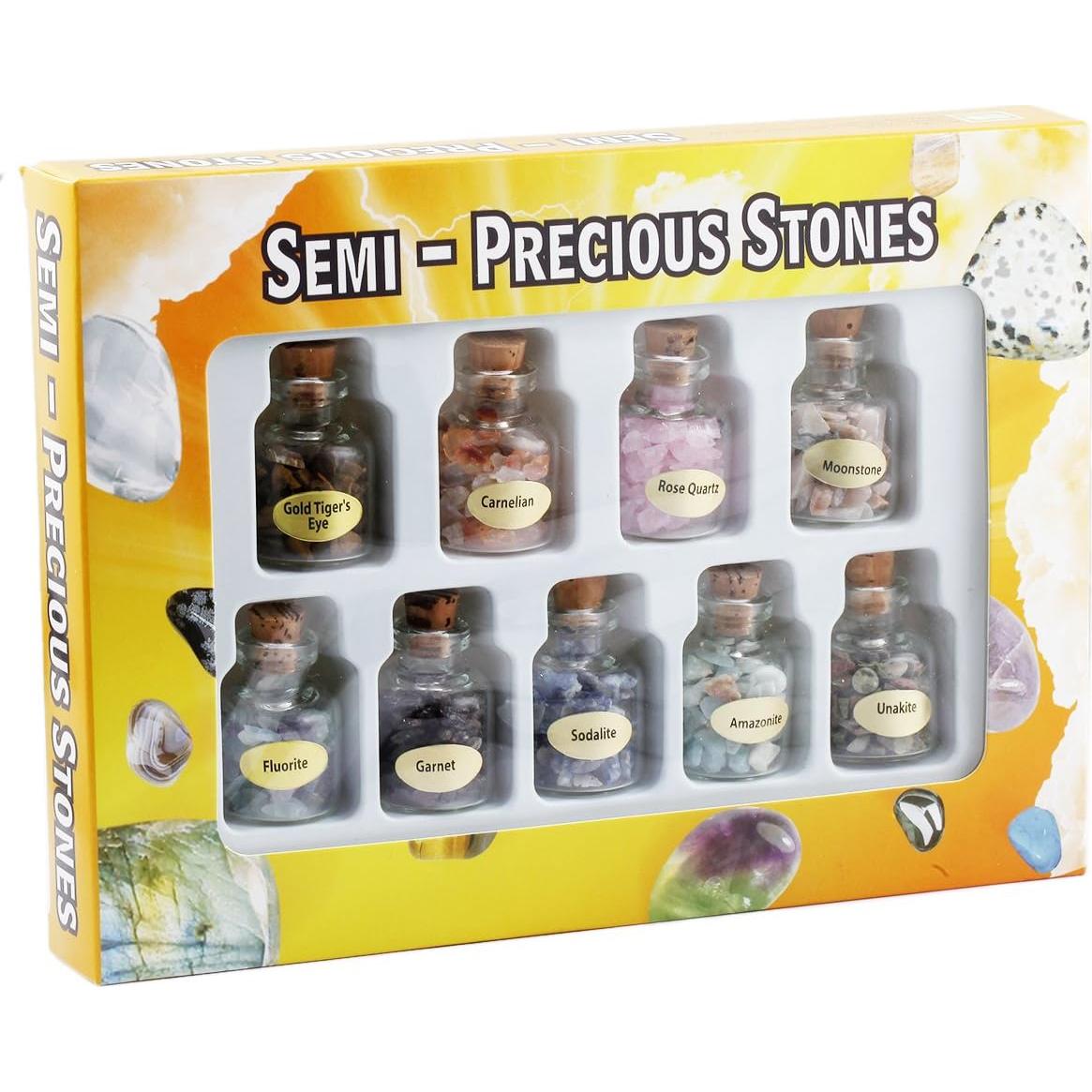 Set de 9 Mini Botellas de Cristales Curativos SUNYIK