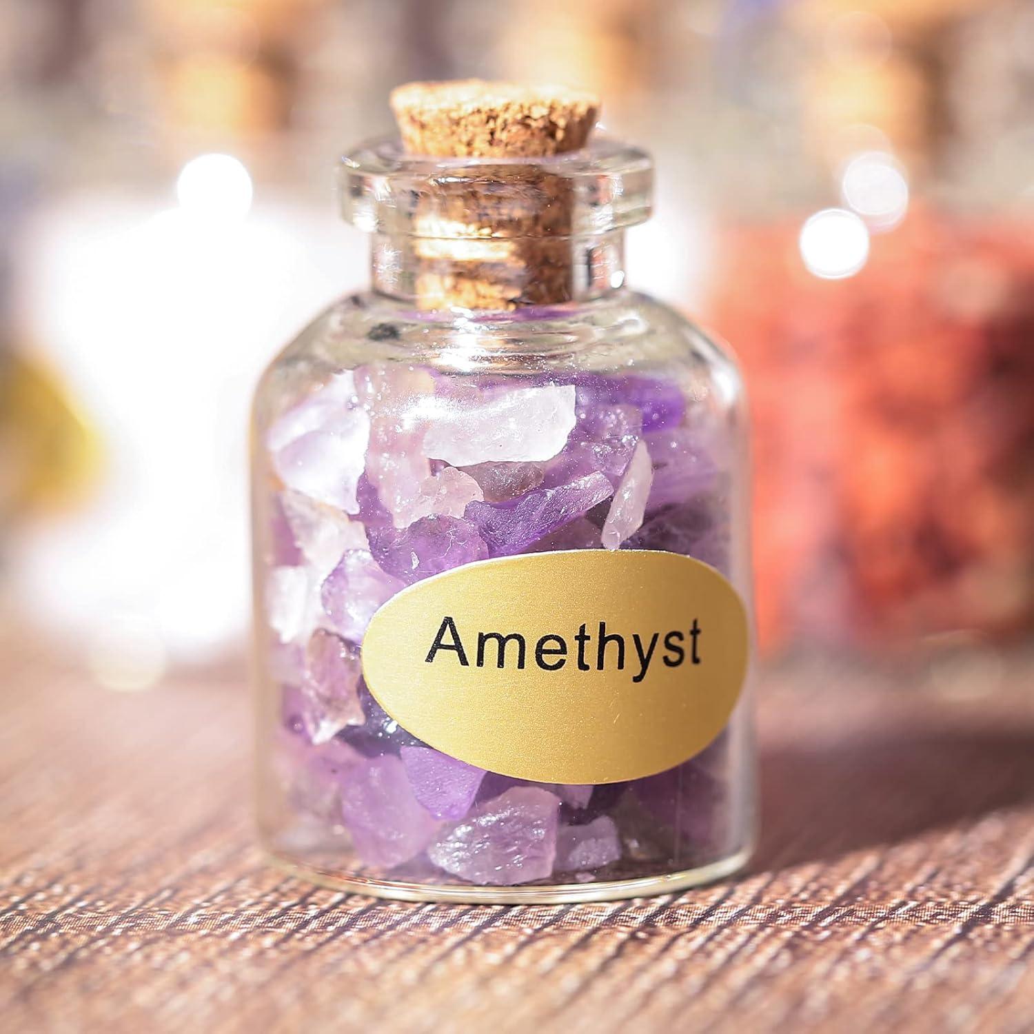 Set de 9 Mini Botellas de Cristales Curativos SUNYIK