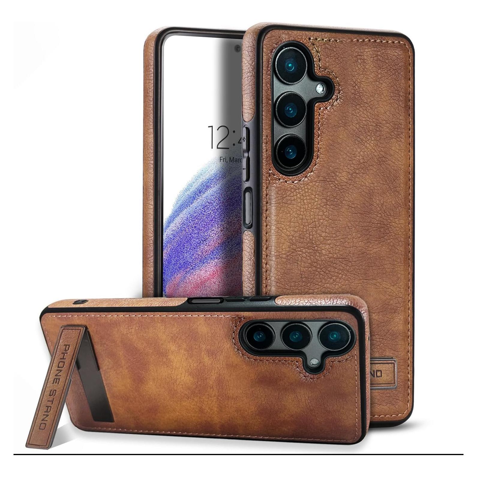 Funda de Cuero KSELF con Soporte para Samsung Galaxy A15 5G