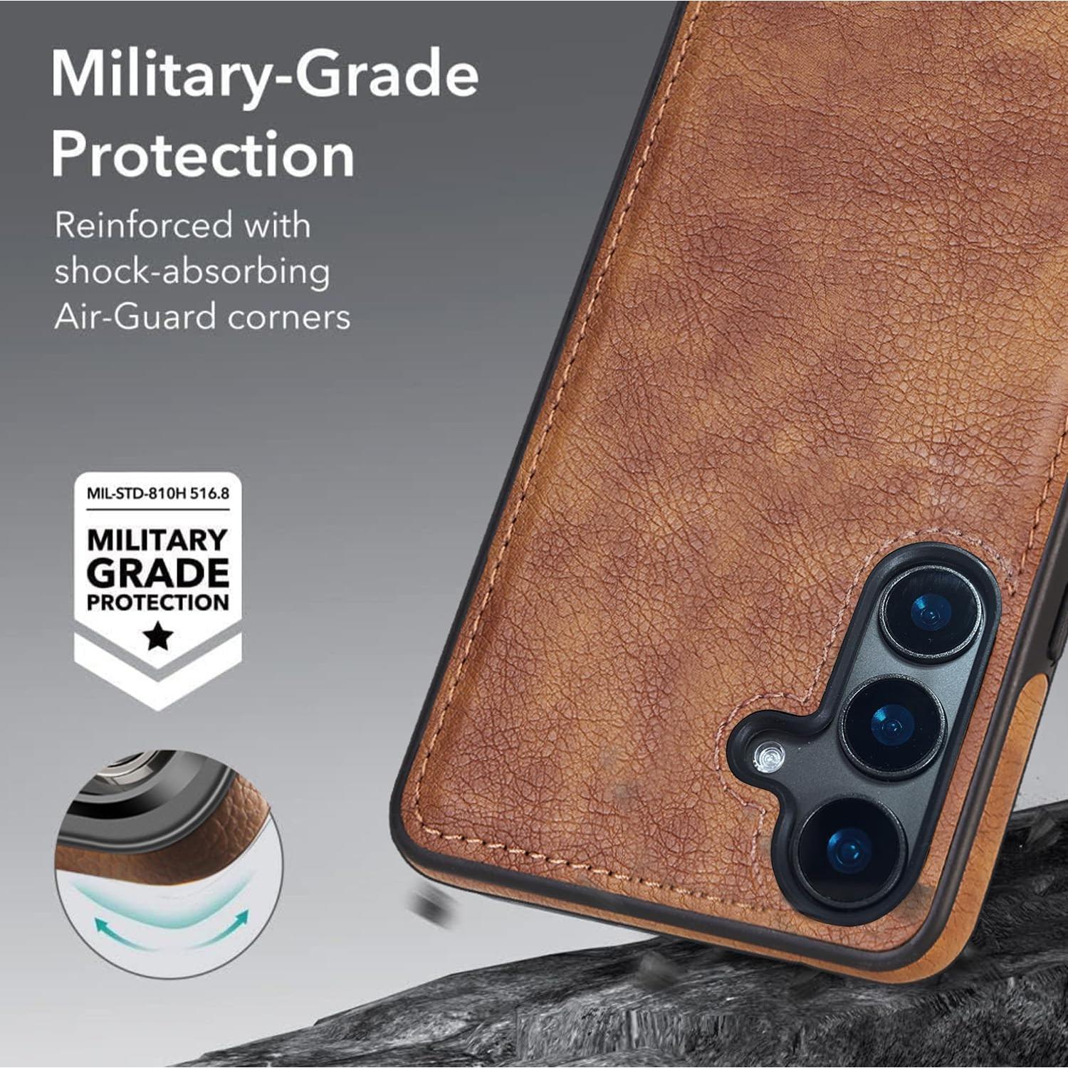 Funda de Cuero KSELF con Soporte para Samsung Galaxy A15 5G