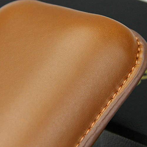 Estuche de Cigarros de Cuero PU Marrón 2 Ct para Viaje