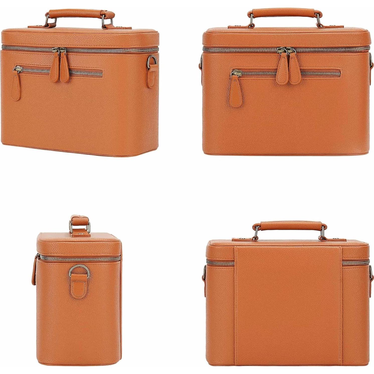 Bolsa de Mensajero para Cámara 4L Marrón PU Impermeable