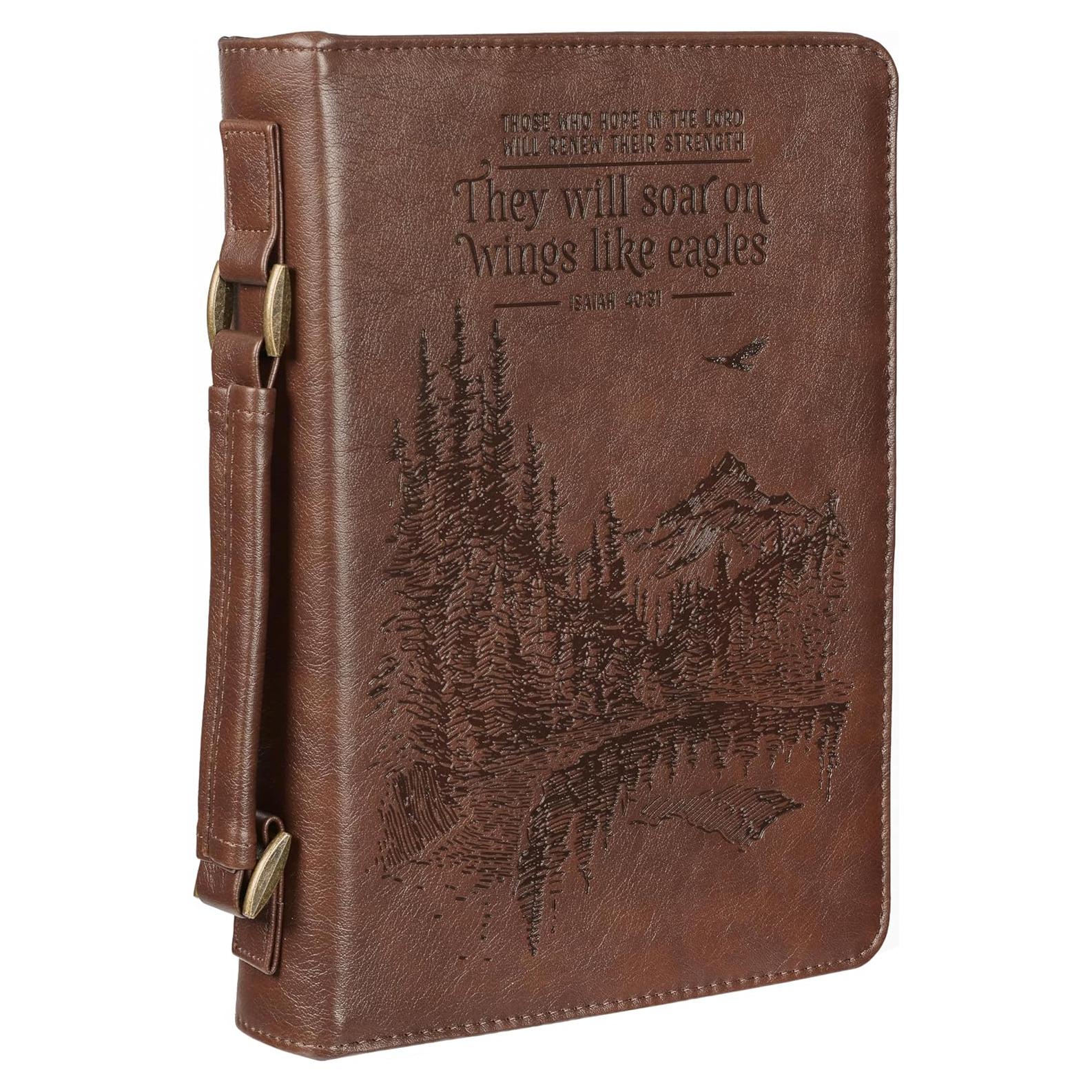 Cubierta de Biblia Grande Christian Art Gifts Cuero Sintético