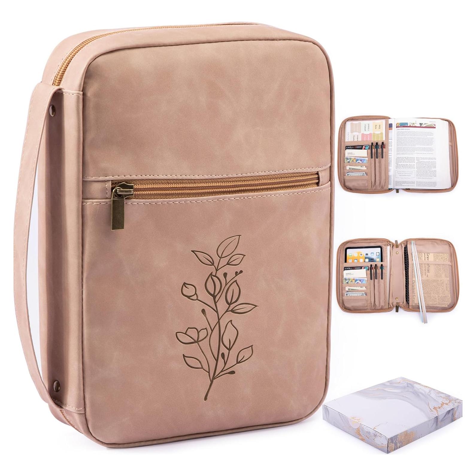 Funda de Biblia Aplufine de Cuero PU Marrón - Tamaños M y L