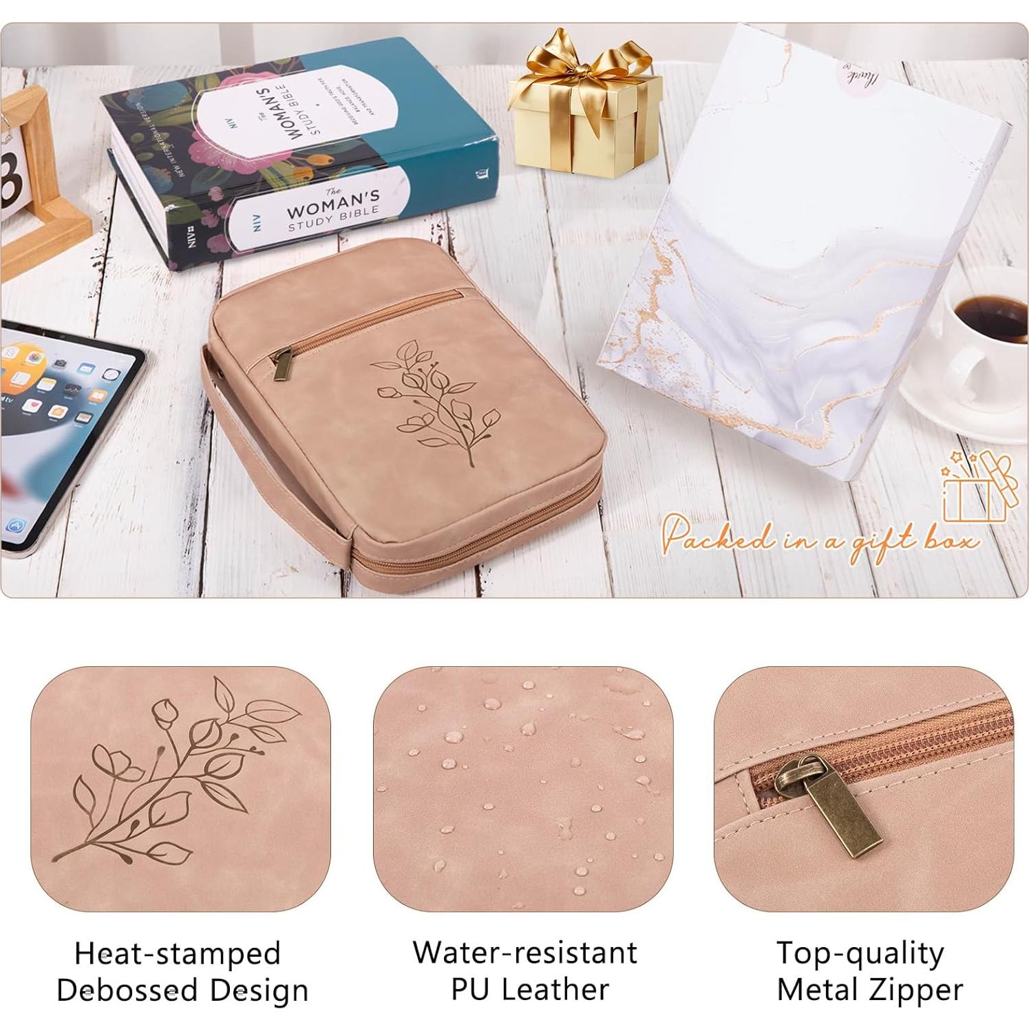 Funda de Biblia Aplufine de Cuero PU Marrón - Tamaños M y L