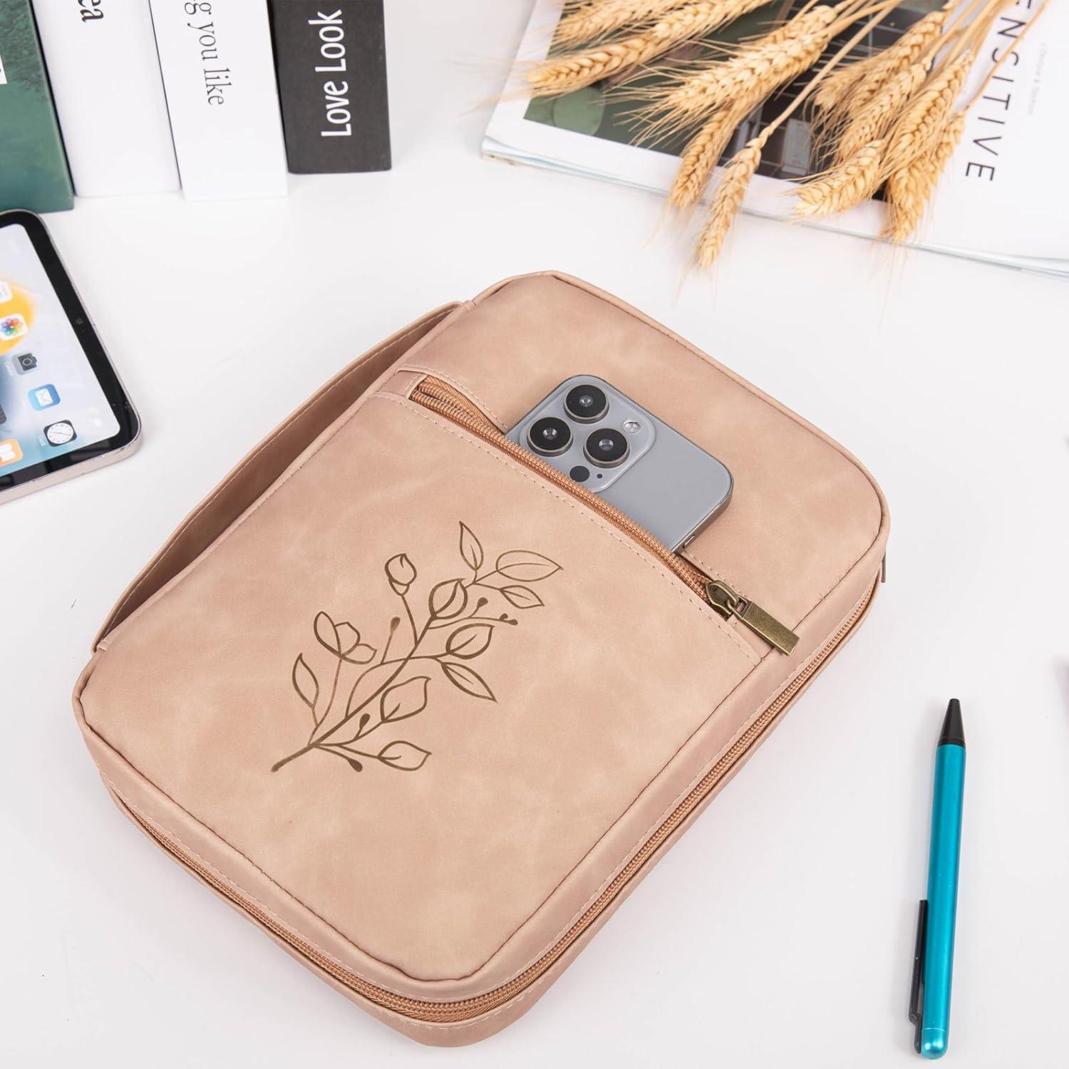 Funda de Biblia Aplufine de Cuero PU Marrón - Tamaños M y L