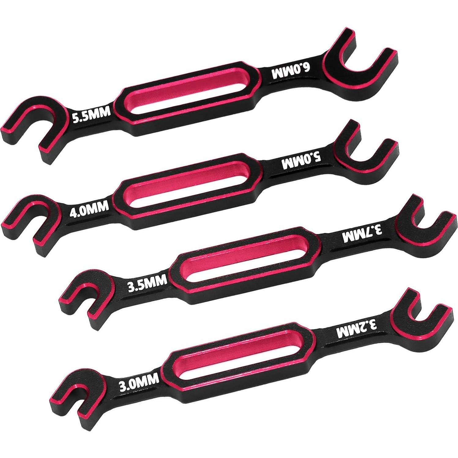 Juego de 4 Llaves RCenjoy 3.0-6.0mm para Coche y Barco RC