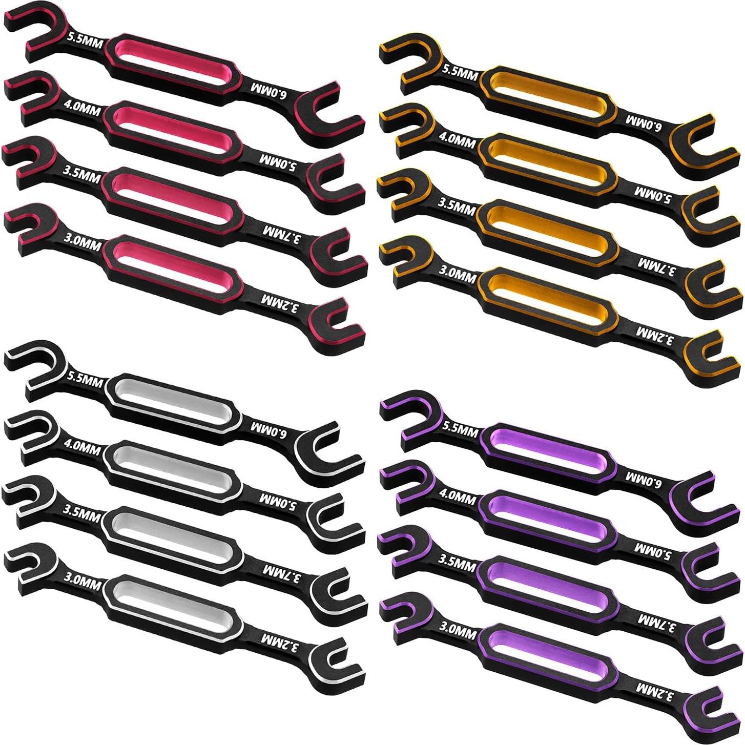 Juego de 4 Llaves RCenjoy 3.0-6.0mm para Coche y Barco RC