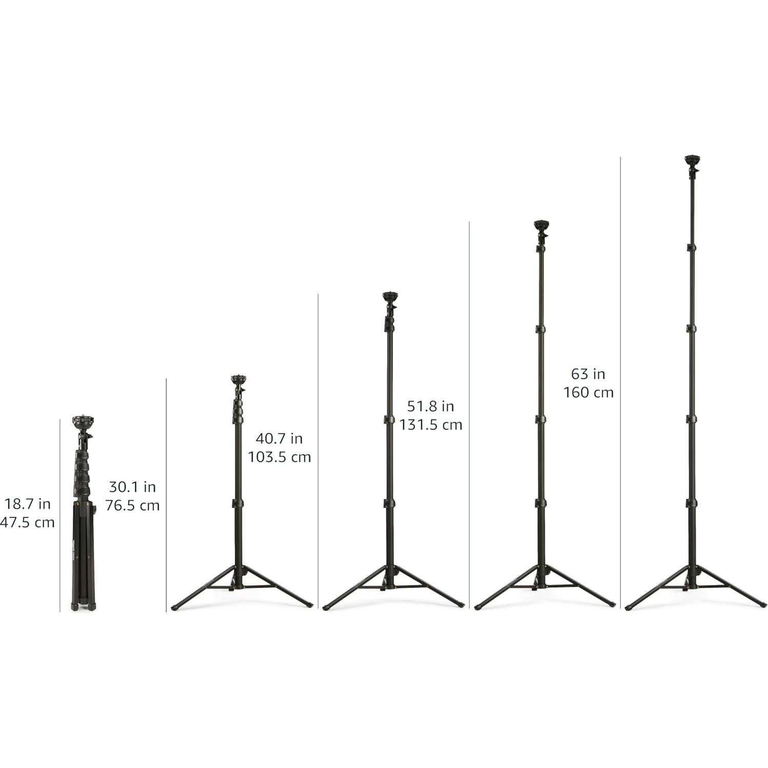 Trípode Extensible Amazon Basics 162 cm para Smartphones