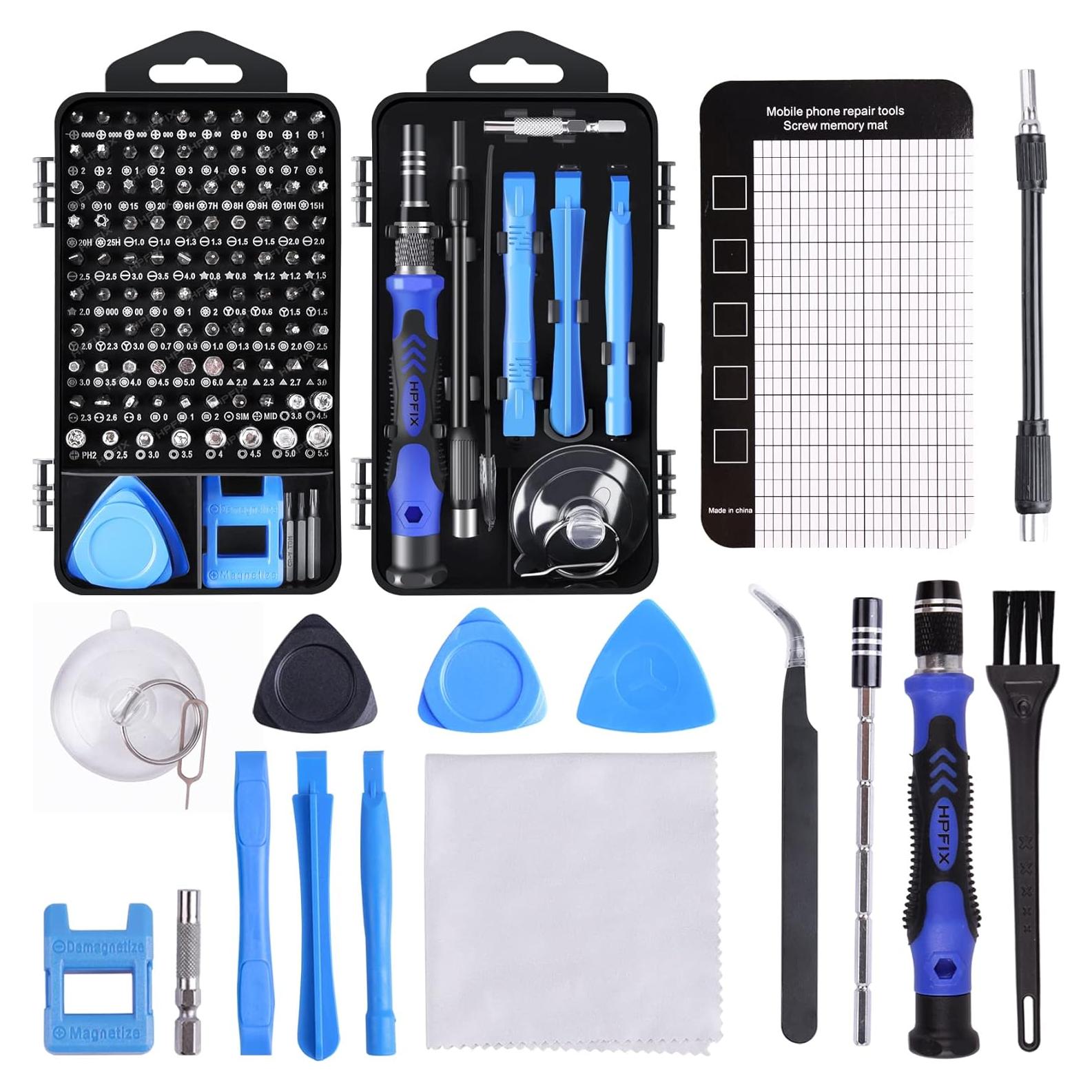 Juego de Destornilladores de Precisión HPFIX 124 Piezas con 101 Puntas