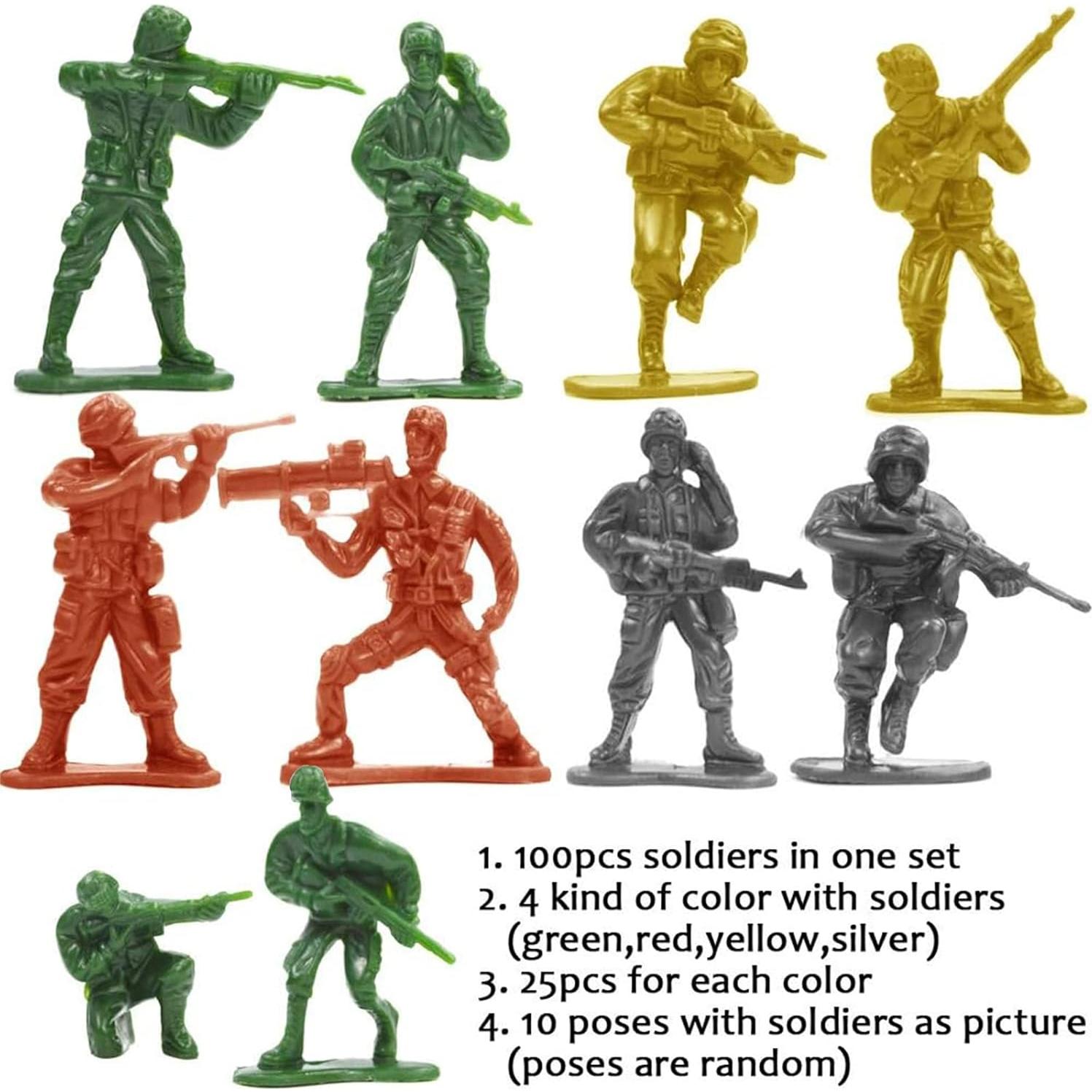 Conjunto de Soldados 3 Nutrias 250 Piezas con Accesorios