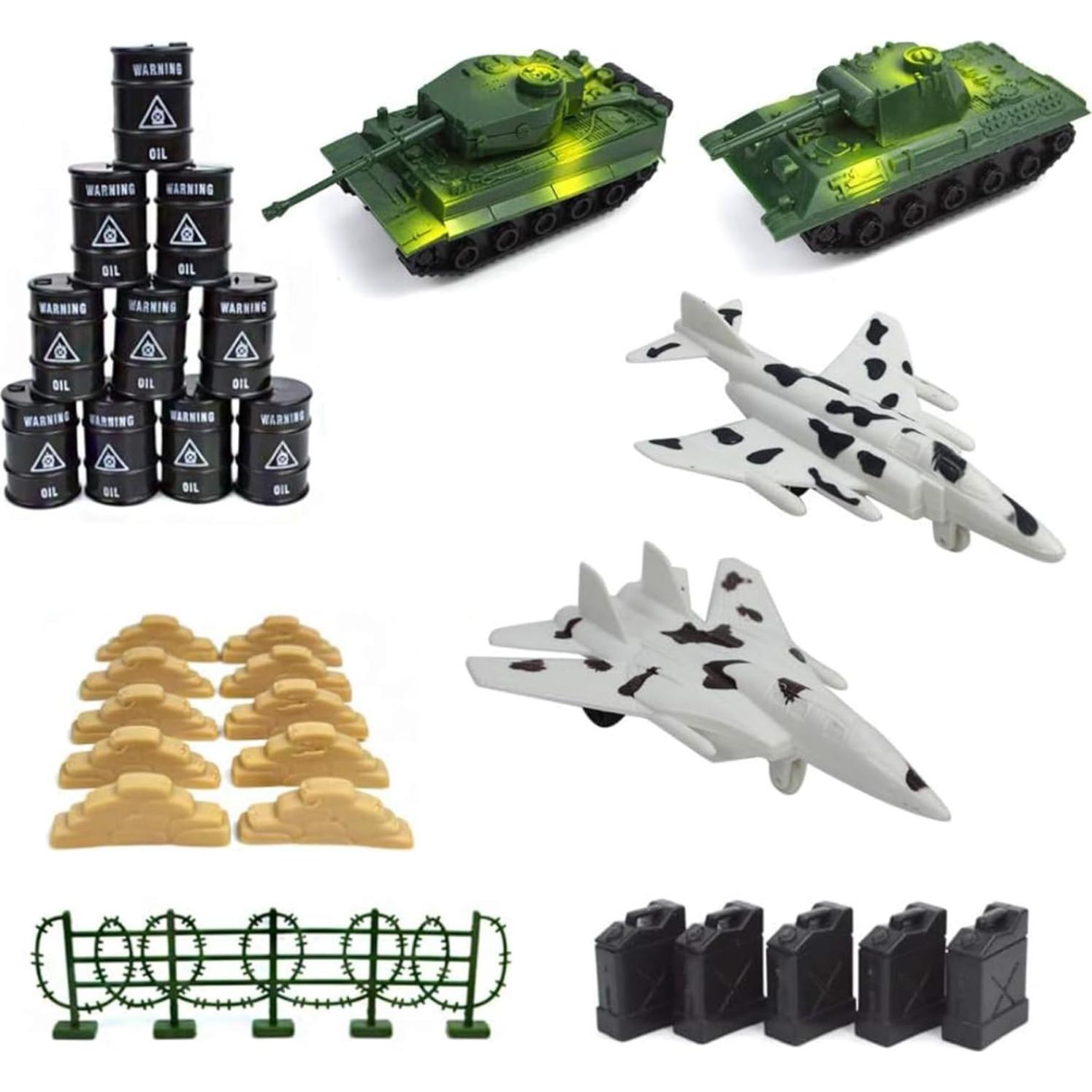 Conjunto de Soldados 3 Nutrias 250 Piezas con Accesorios