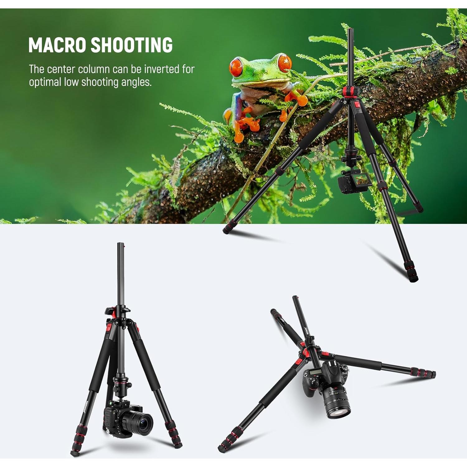 Trípode NEEWER de Aluminio 72" con Cabezal de Bola y Bolsa