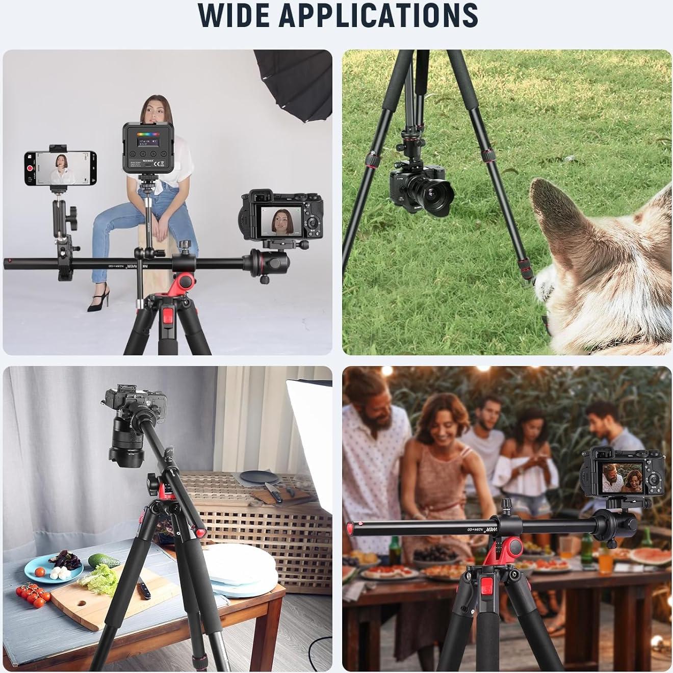 Trípode NEEWER de Aluminio 72" con Cabezal de Bola y Bolsa