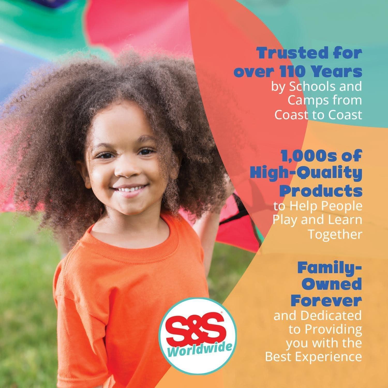 Paracaídas Color-Me S&S Worldwide 7.32m 20 asas para juegos