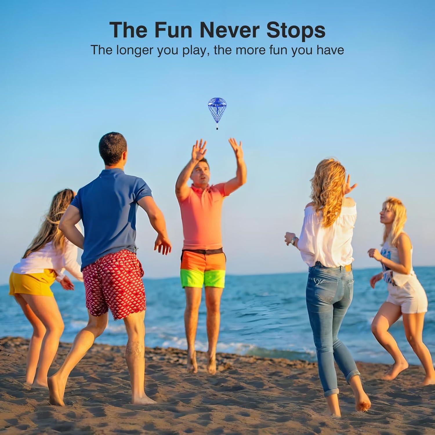 Pelota Saltarina Voladora LEMATRIX Azul - Juguete Interactivo 6-12 Años