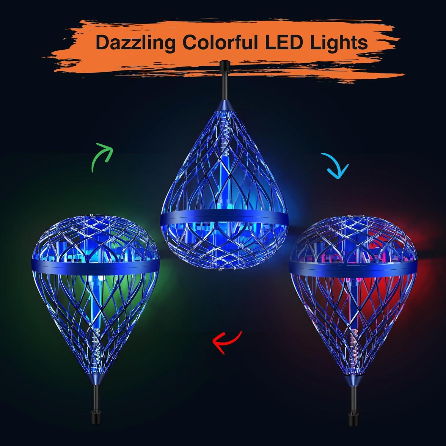 Pelota Saltarina Voladora LEMATRIX Azul - Juguete Interactivo 6-12 Años