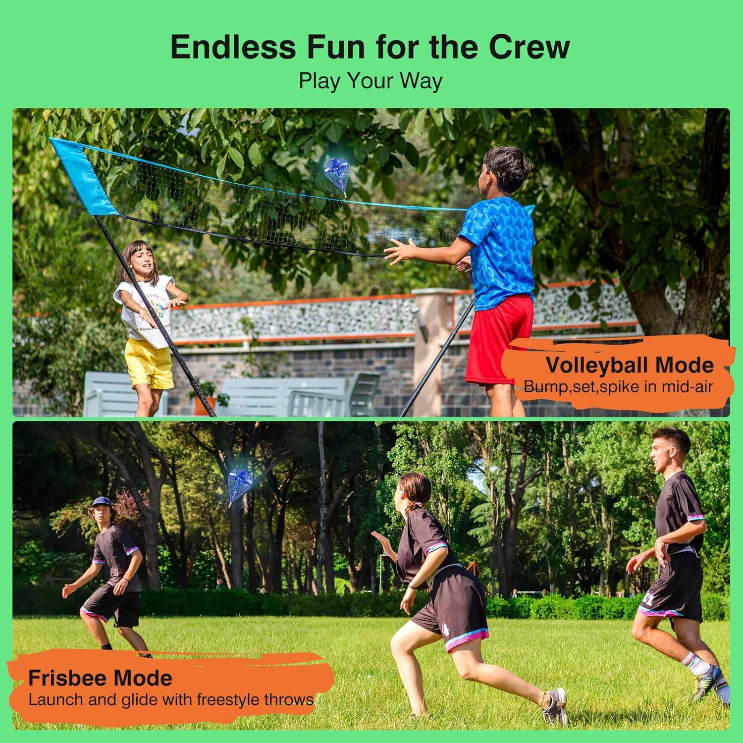 Pelota Saltarina Voladora LEMATRIX Azul - Juguete Interactivo 6-12 Años