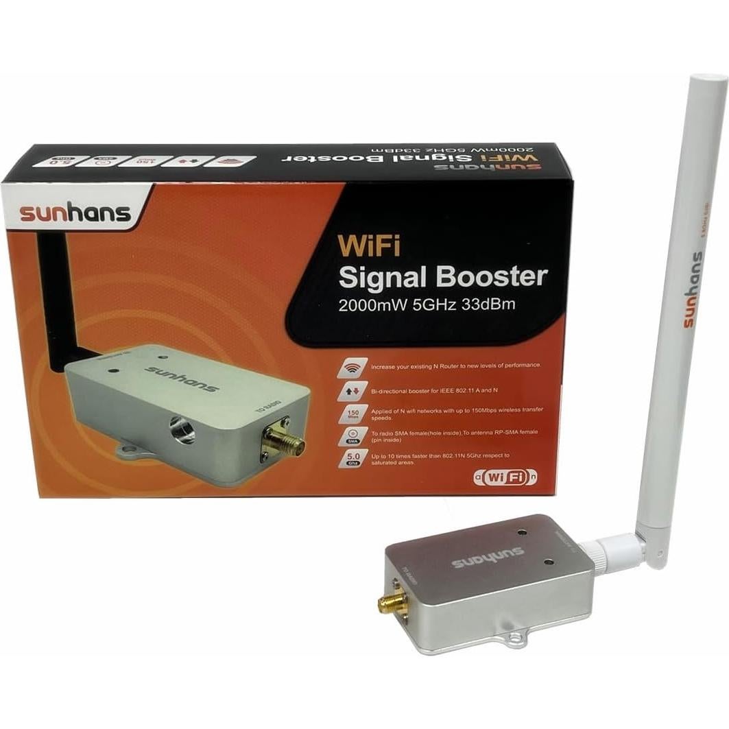 Amplificador WiFi Sunhans SH58Gi2000 2000mW 5.8GHz Interior