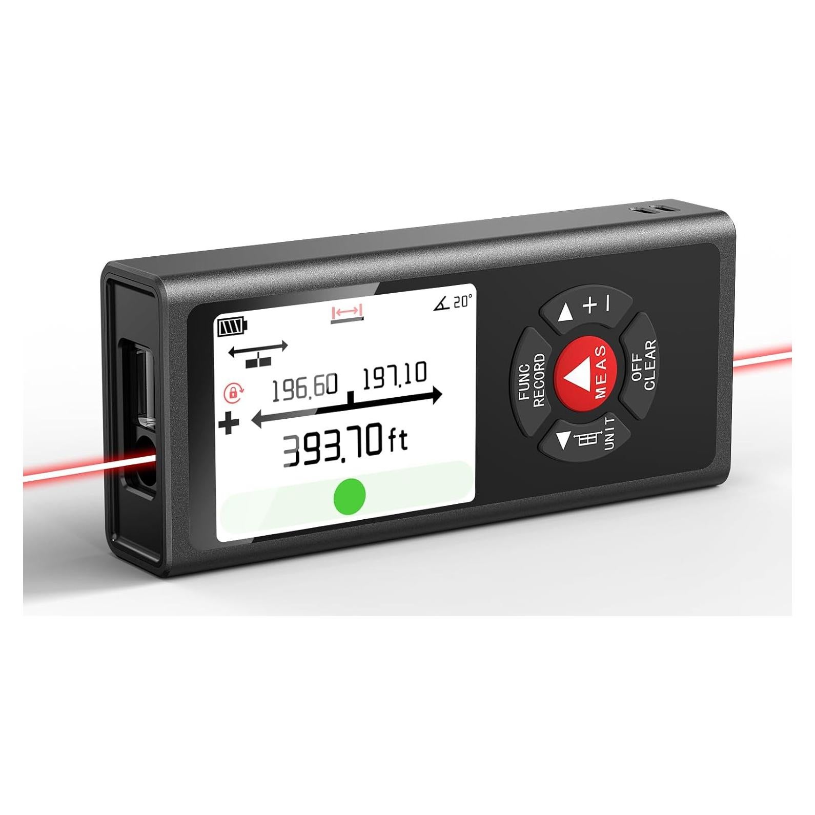 Medidor Láser Dual COROLLATA TZCB120 120m Aluminio Negro