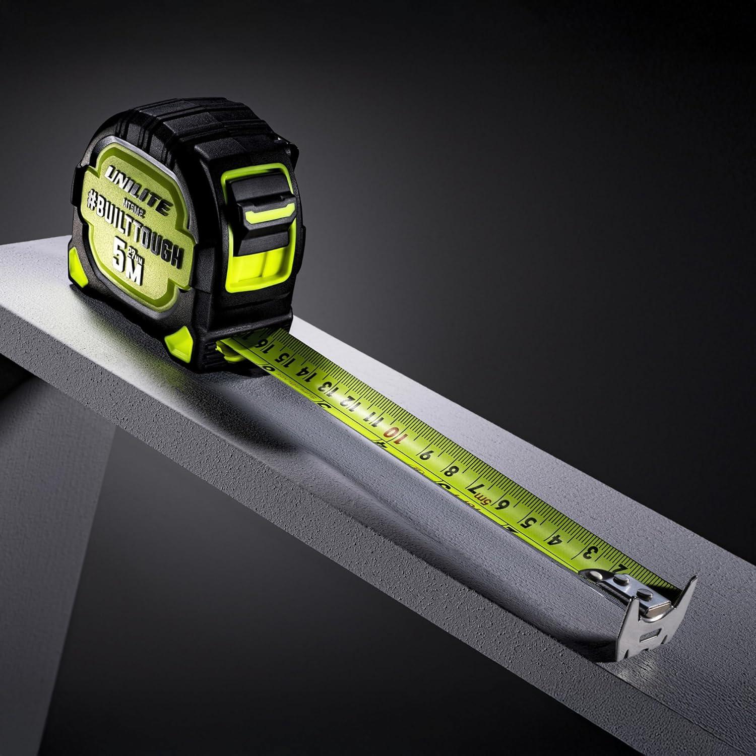 Cinta Métrica Unilite MT5M2 5m Resistente Nylon 27mm