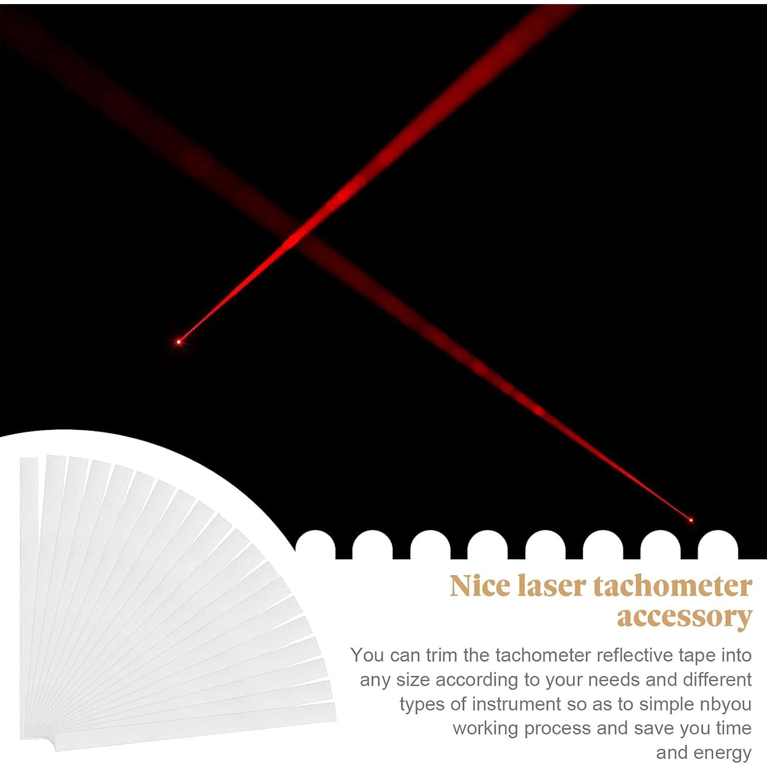 Cinta Reflectante Tacómetro Sinmoe 20 Piezas 10x200mm