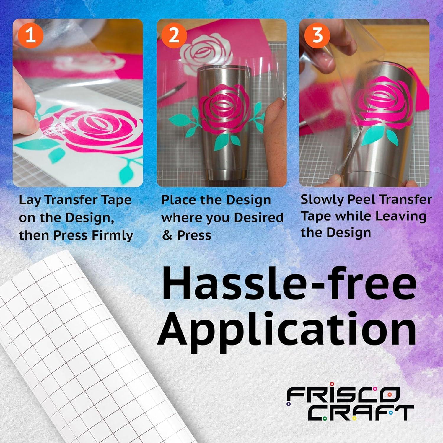 Cinta de Transferencia de Vinilo Frisco Craft 30.48 cm x 15.24 m