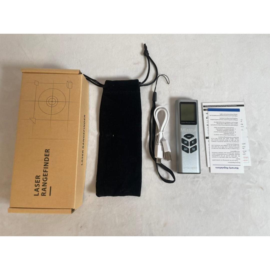 Medidor de Distancia Láser Mistruk J1S-40A 40m con Nivel