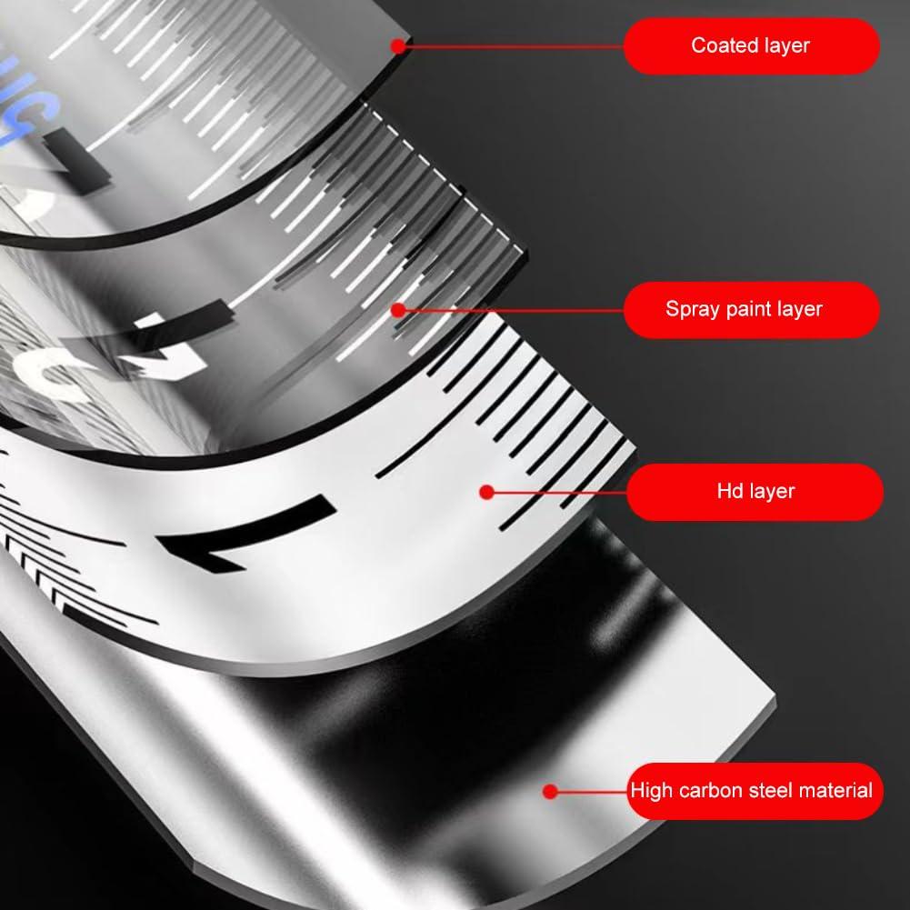 Cinta Métrica Fluorescente Xiaokeis 7.5m Auto-Bloqueo Negra
