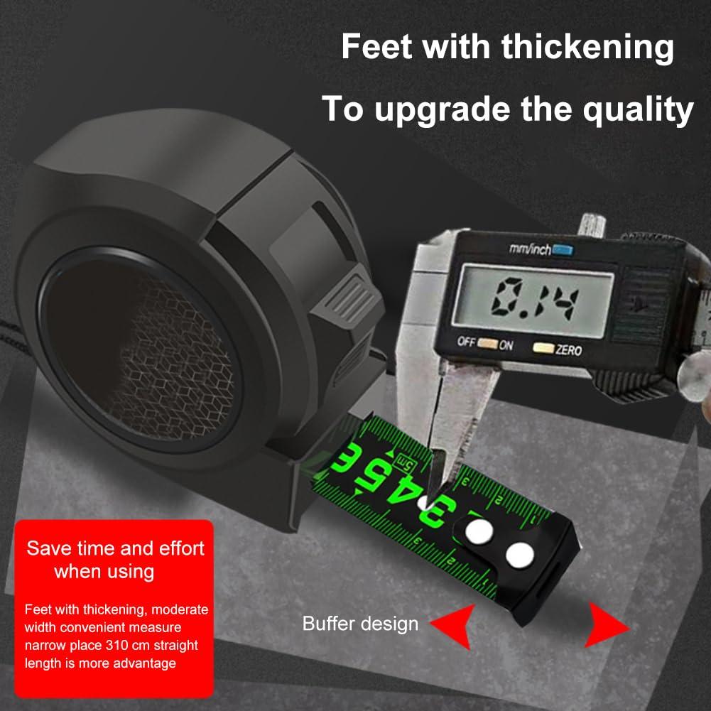 Cinta Métrica Fluorescente Xiaokeis 7.5m Auto-Bloqueo Negra