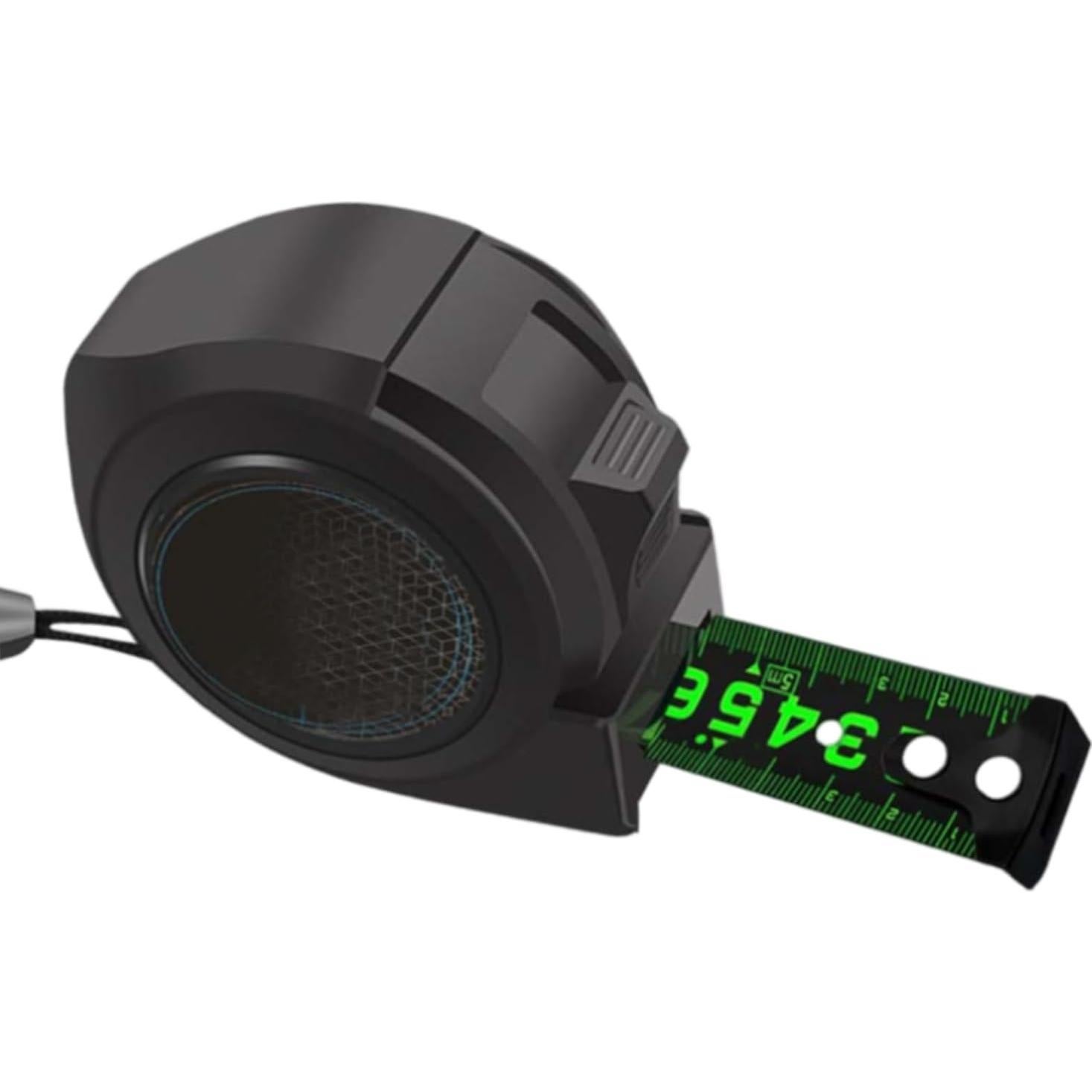 Cinta Métrica Fluorescente Xiaokeis 7.5m Auto-Bloqueo Negra