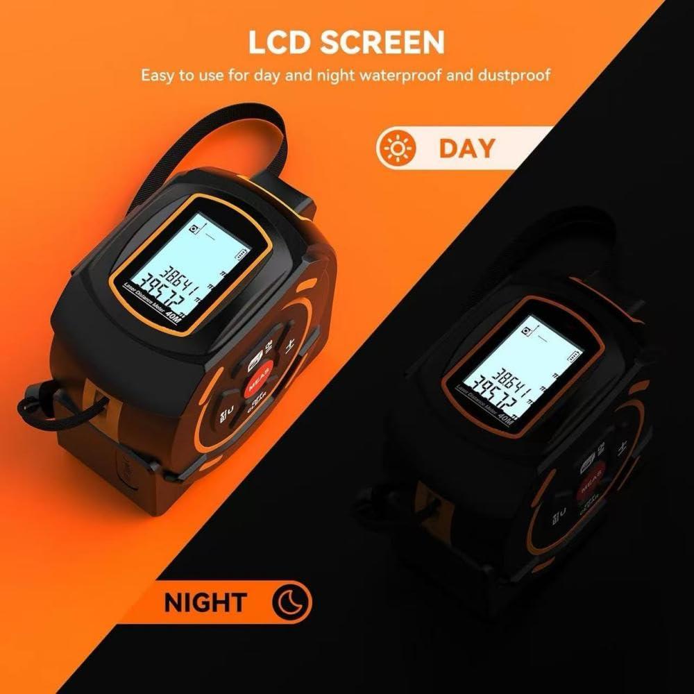 Cinta Métrica Láser 60m y Cinta Manual 5m Genérico