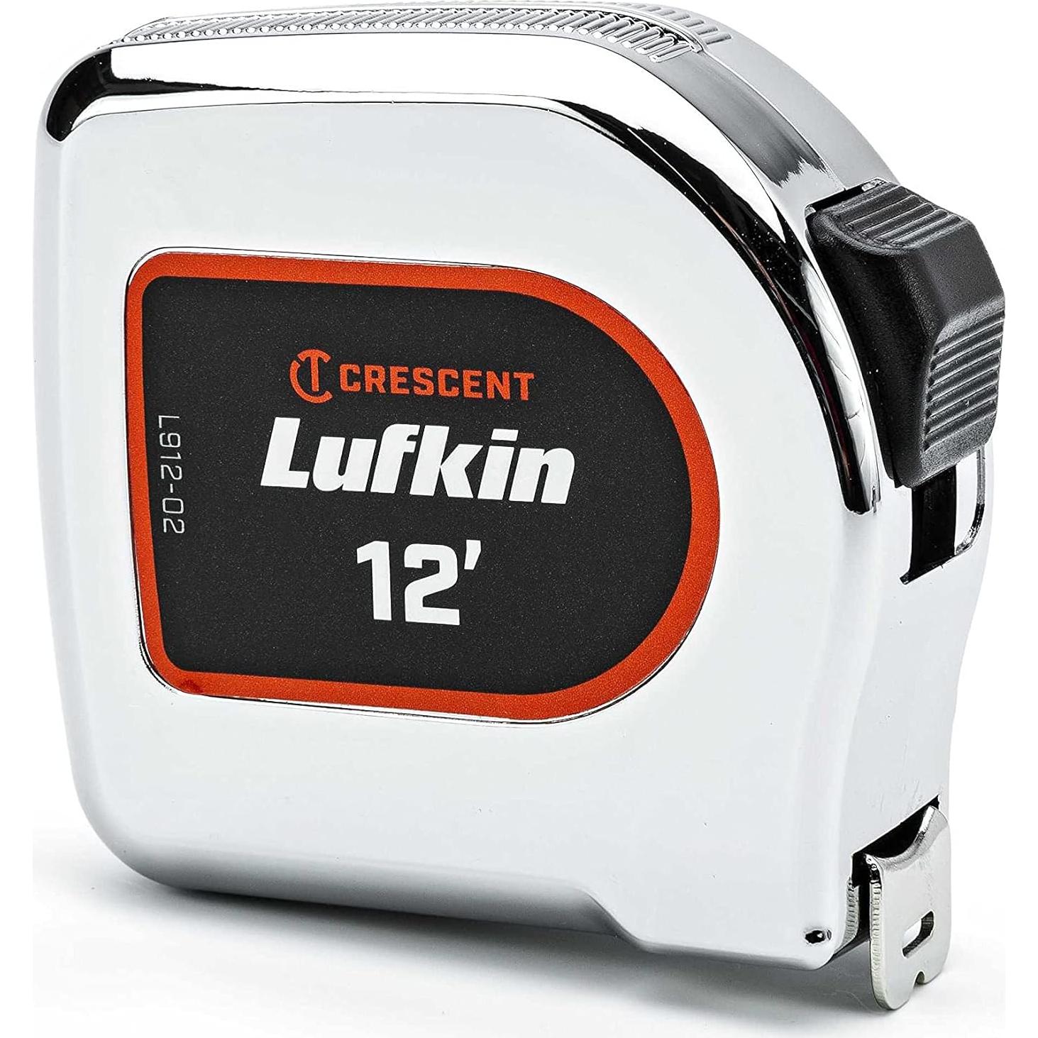 Cinta Métrica Cromada Lufkin 30.48 cm con Caja Amarilla