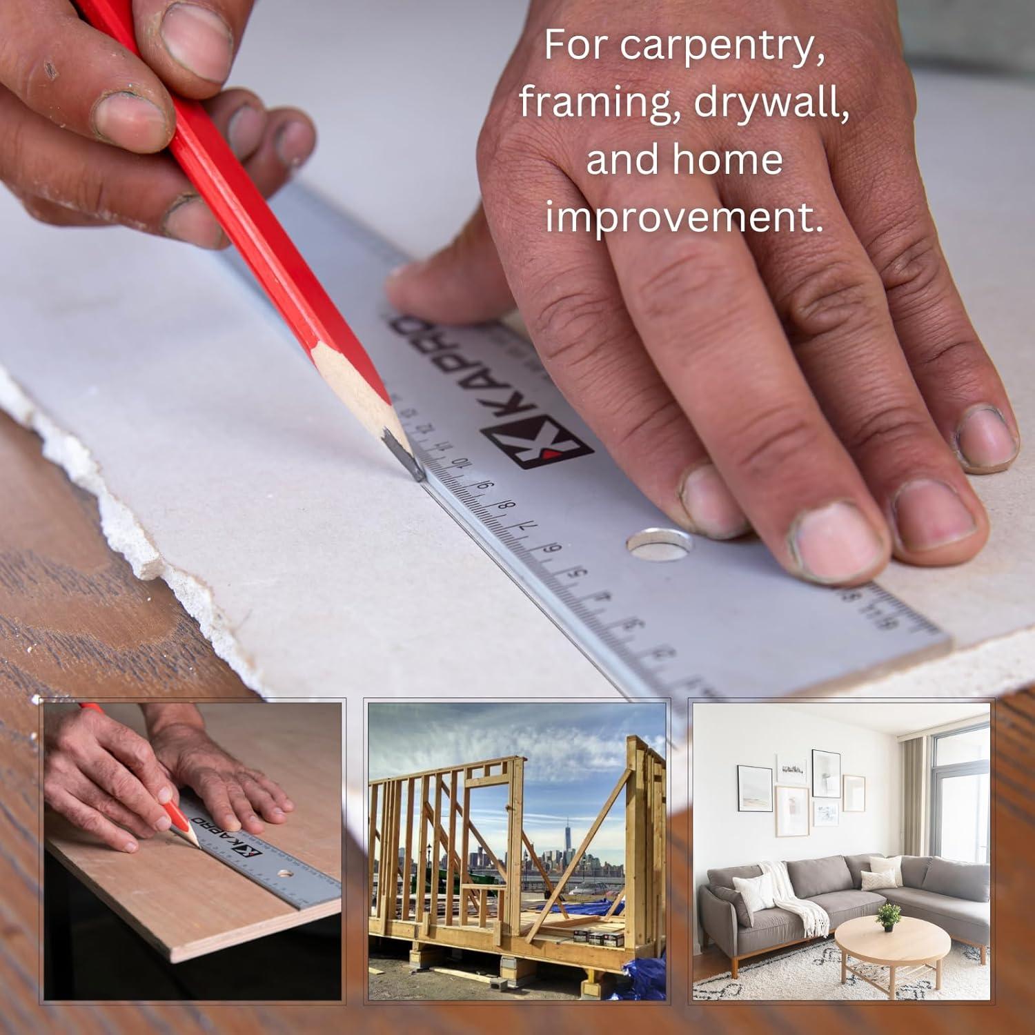 Regla de Bisel Recto Kapro 308 - Aluminio Anodizado 121.92 cm