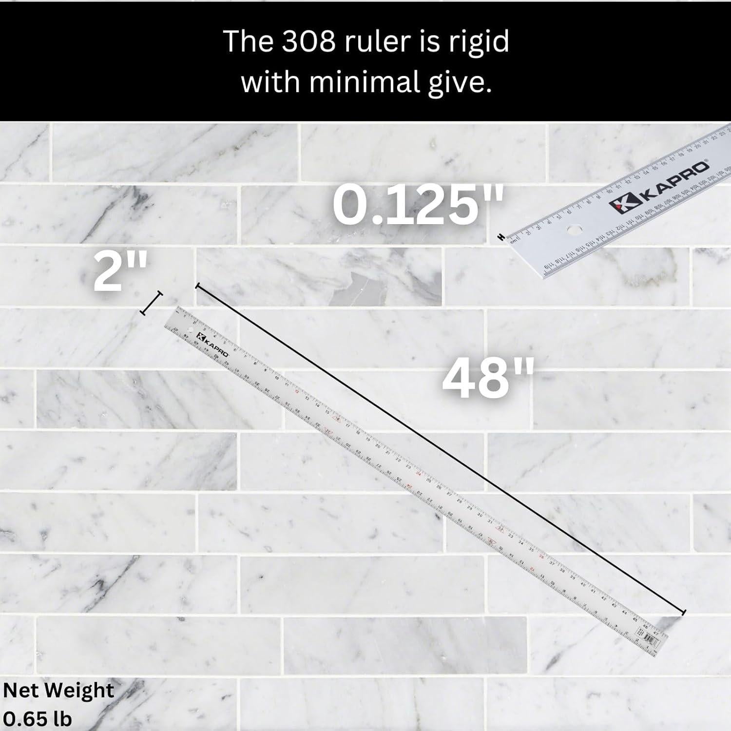 Regla de Bisel Recto Kapro 308 - Aluminio Anodizado 121.92 cm