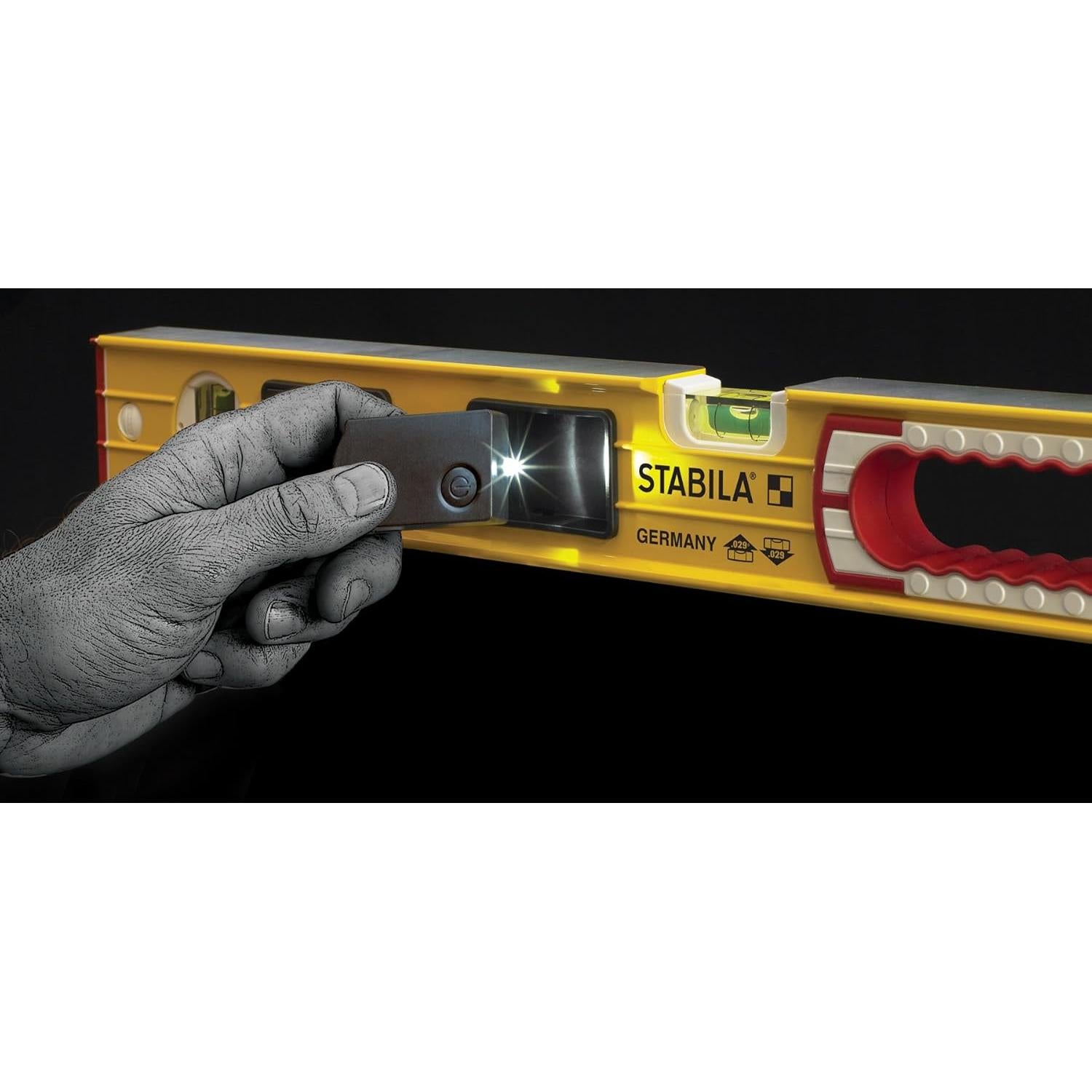 Nivel de burbuja Stabila 39324 LED 61 cm con luces iluminadas