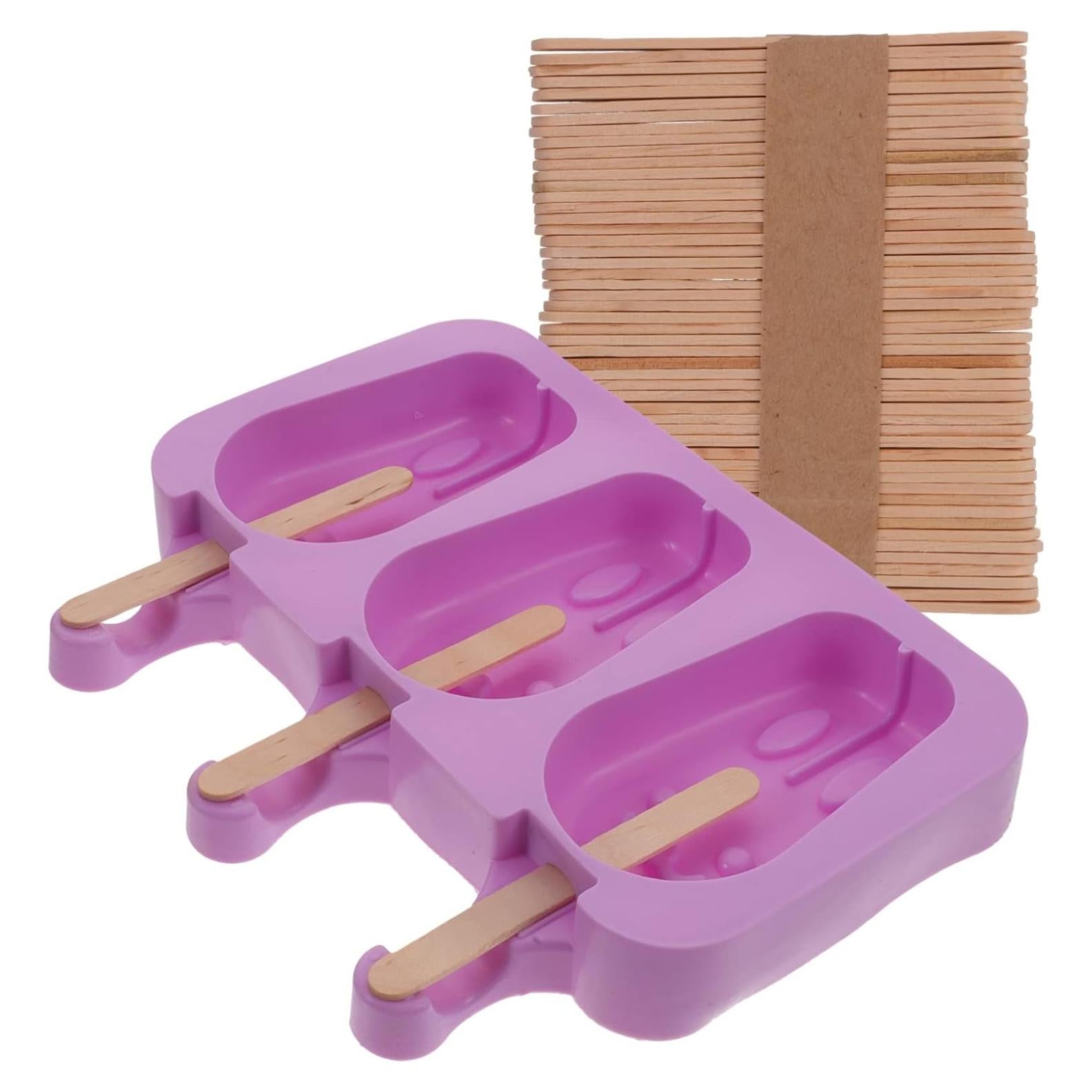 Molde de Hielo de Silicona KICHOUSE Conejo con Tapa y Palitos